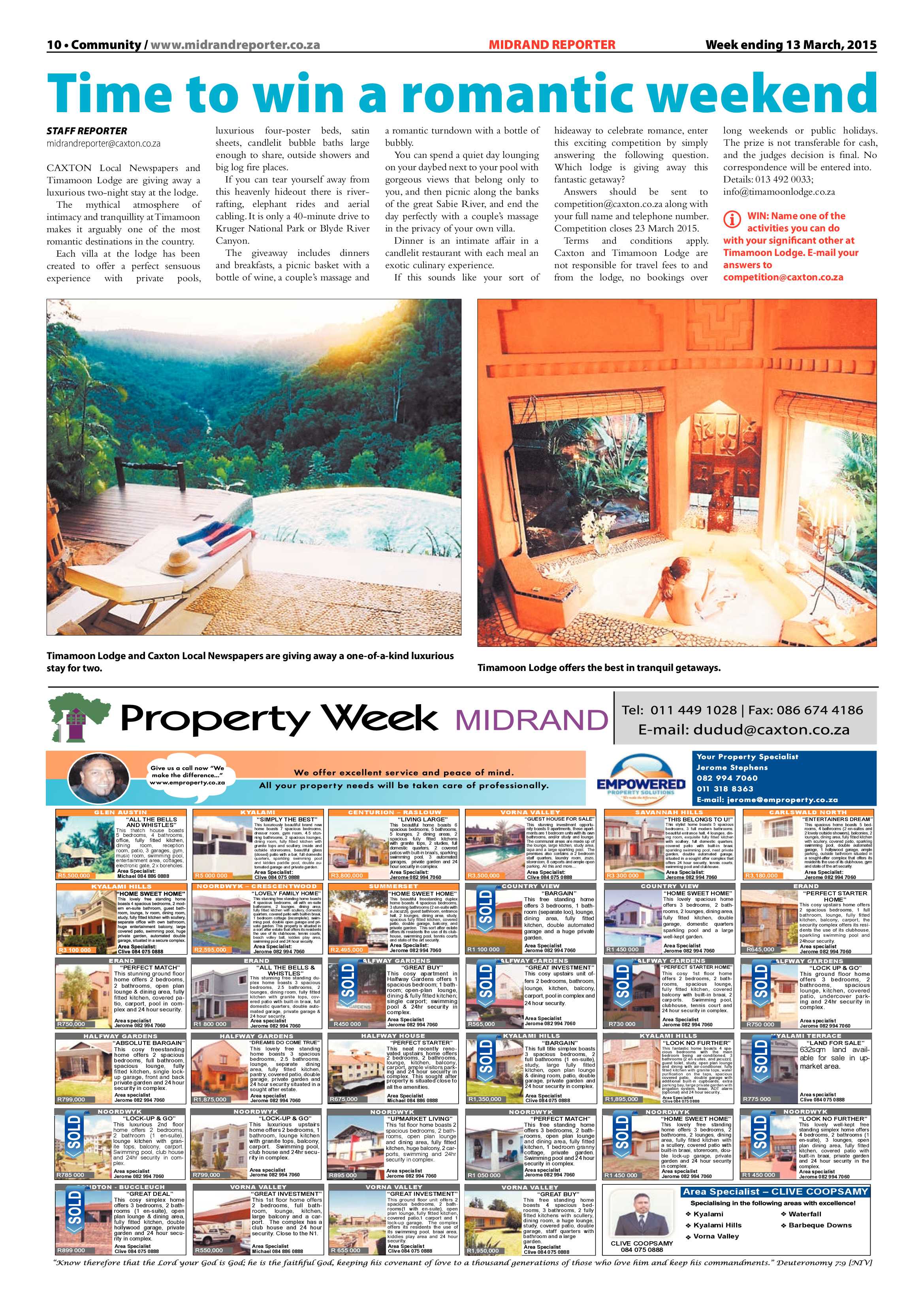 Midrand Reporter 13 March 2015 page 10