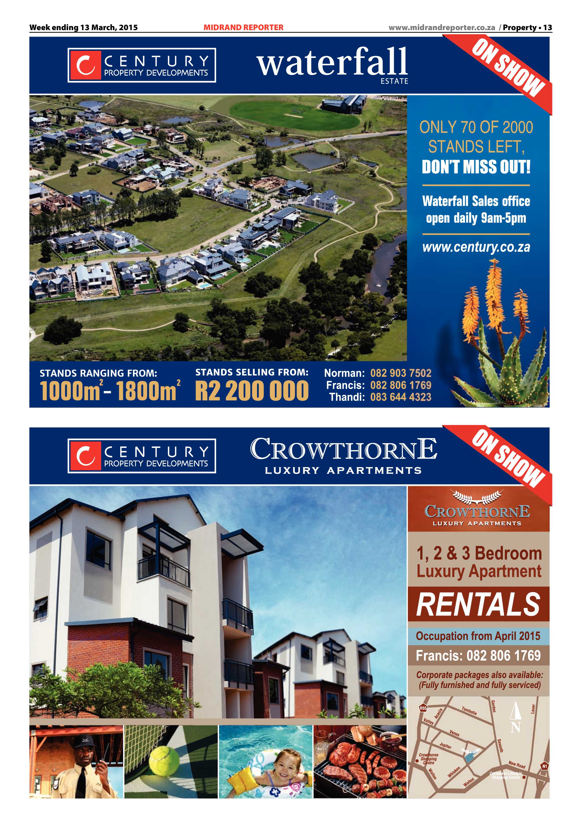 Midrand Reporter 13 March 2015 page 13