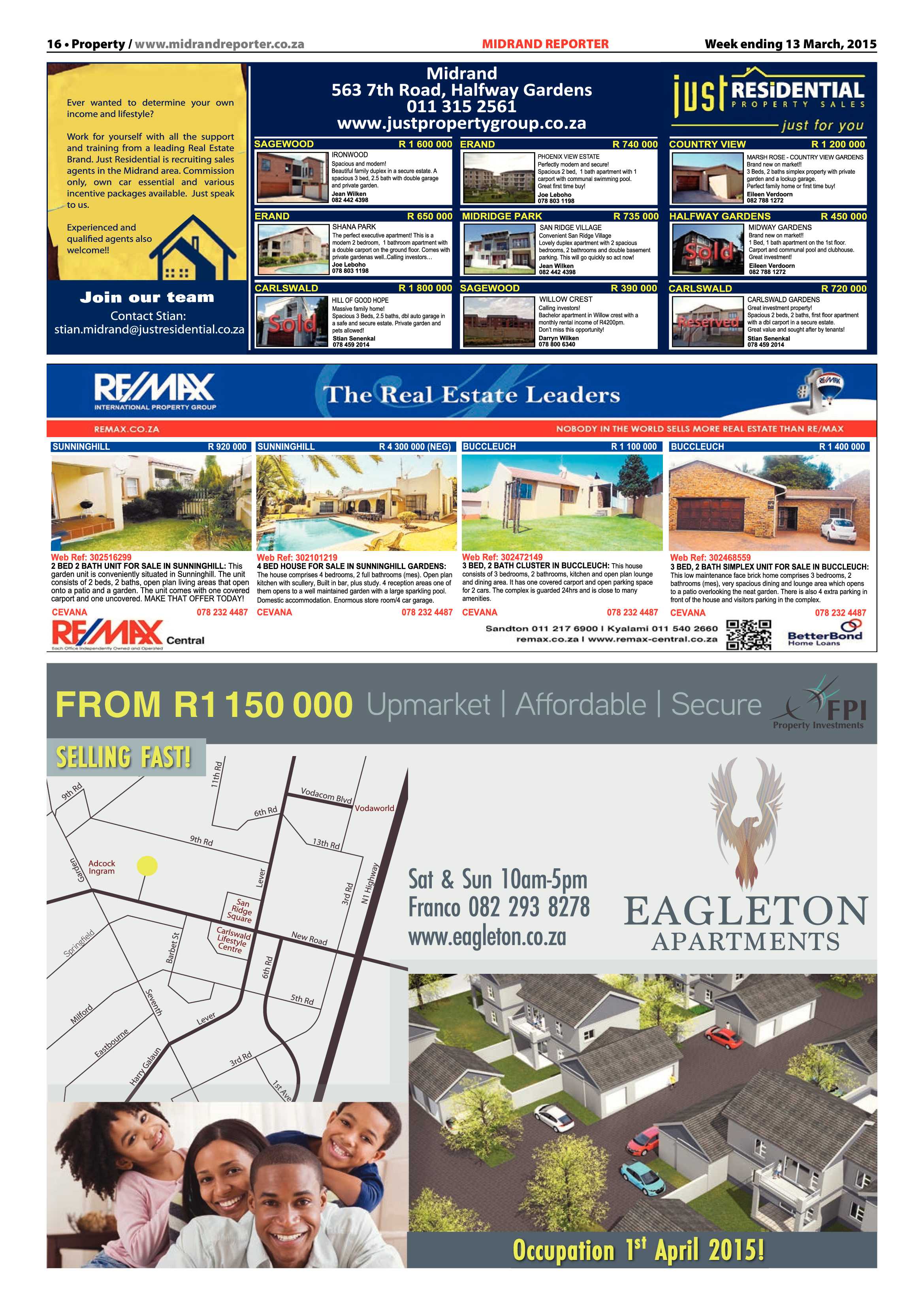 Midrand Reporter 13 March 2015 page 16