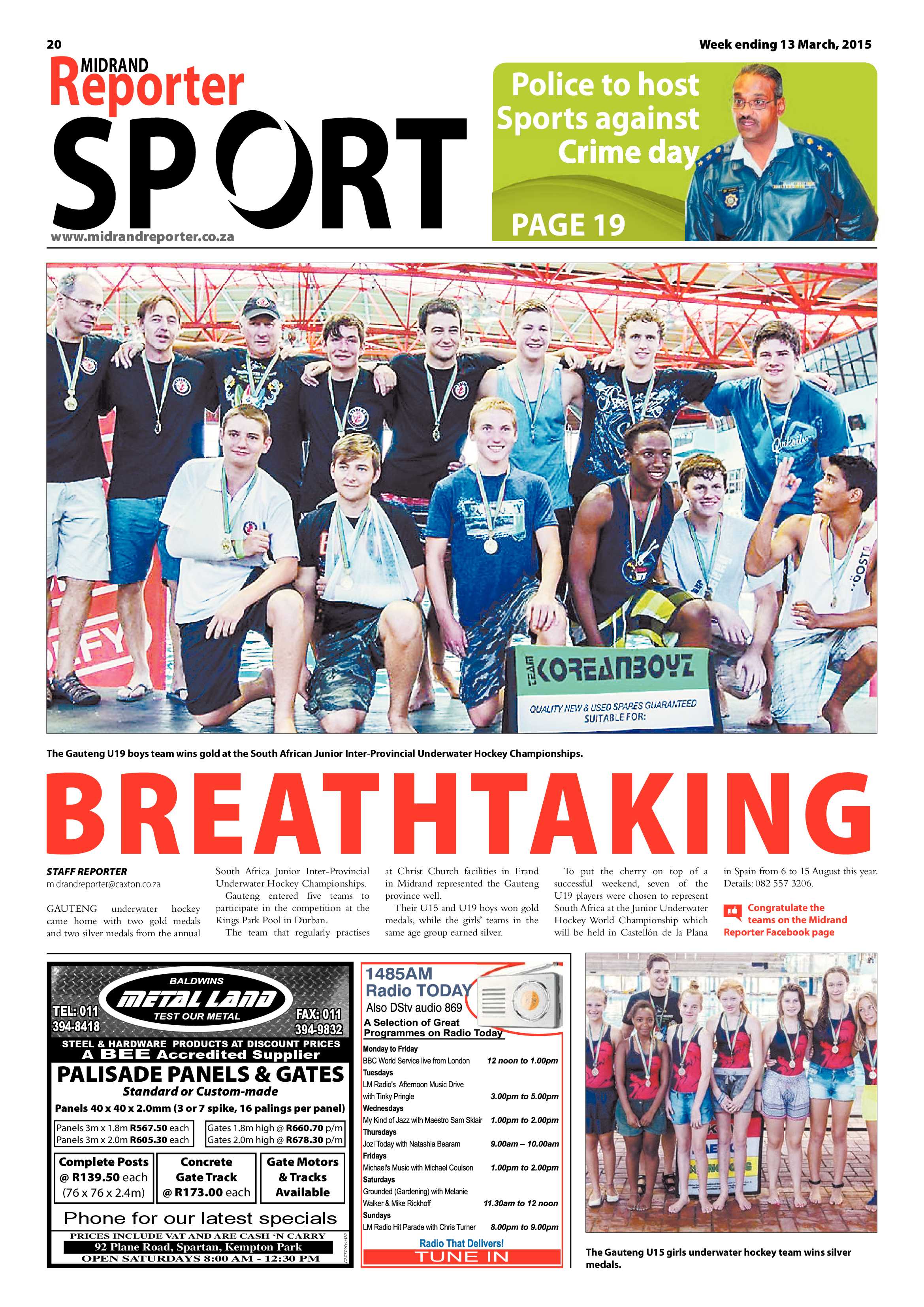 Midrand Reporter 13 March 2015 page 20