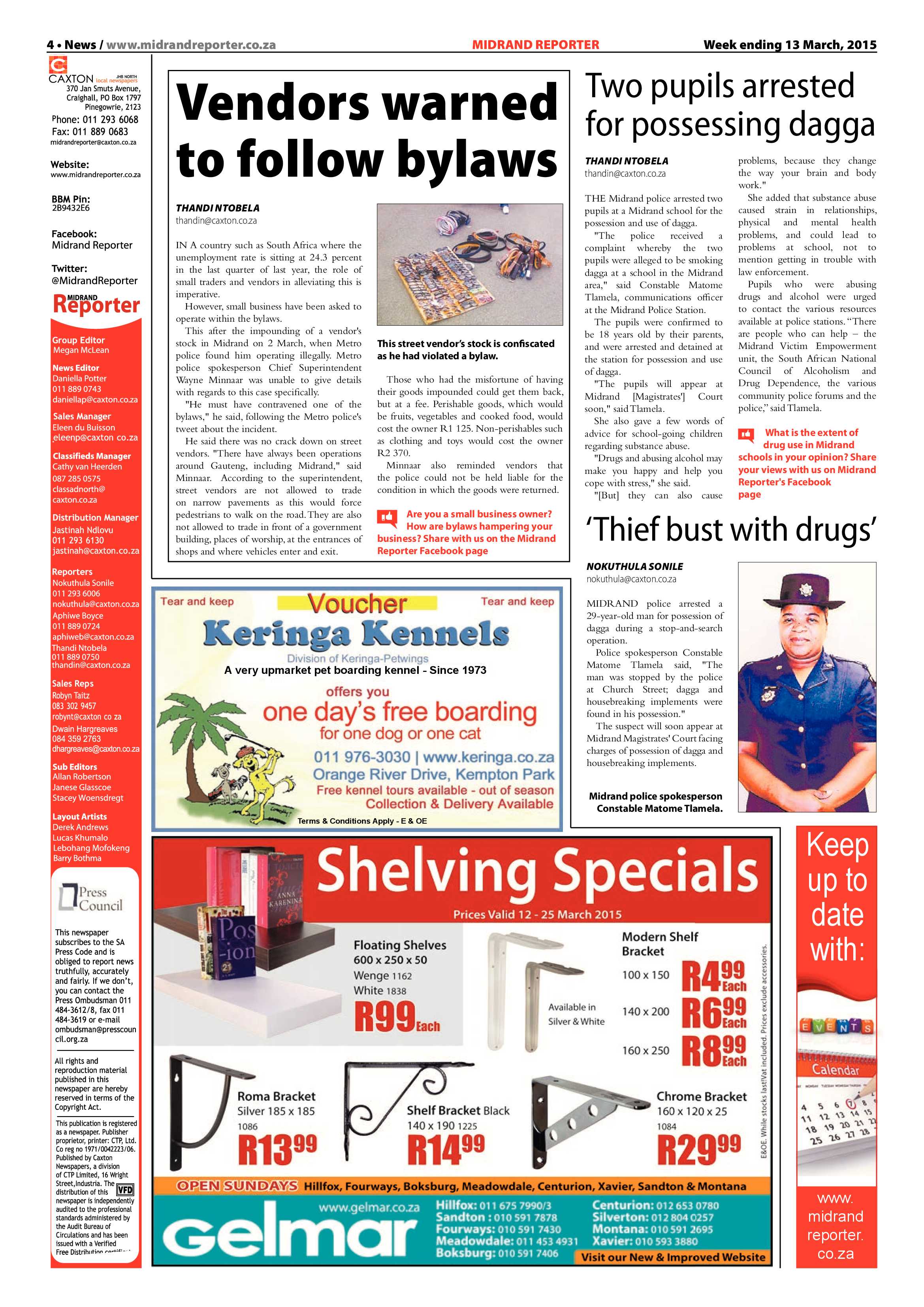 Midrand Reporter 13 March 2015 page 4
