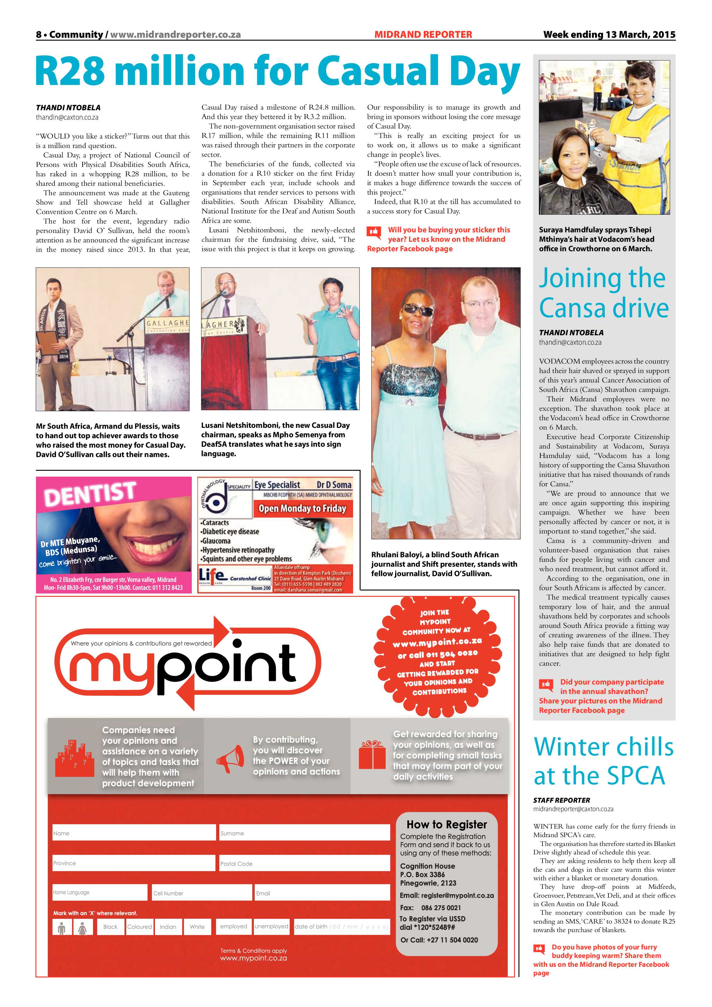 Midrand Reporter 13 March 2015 page 8