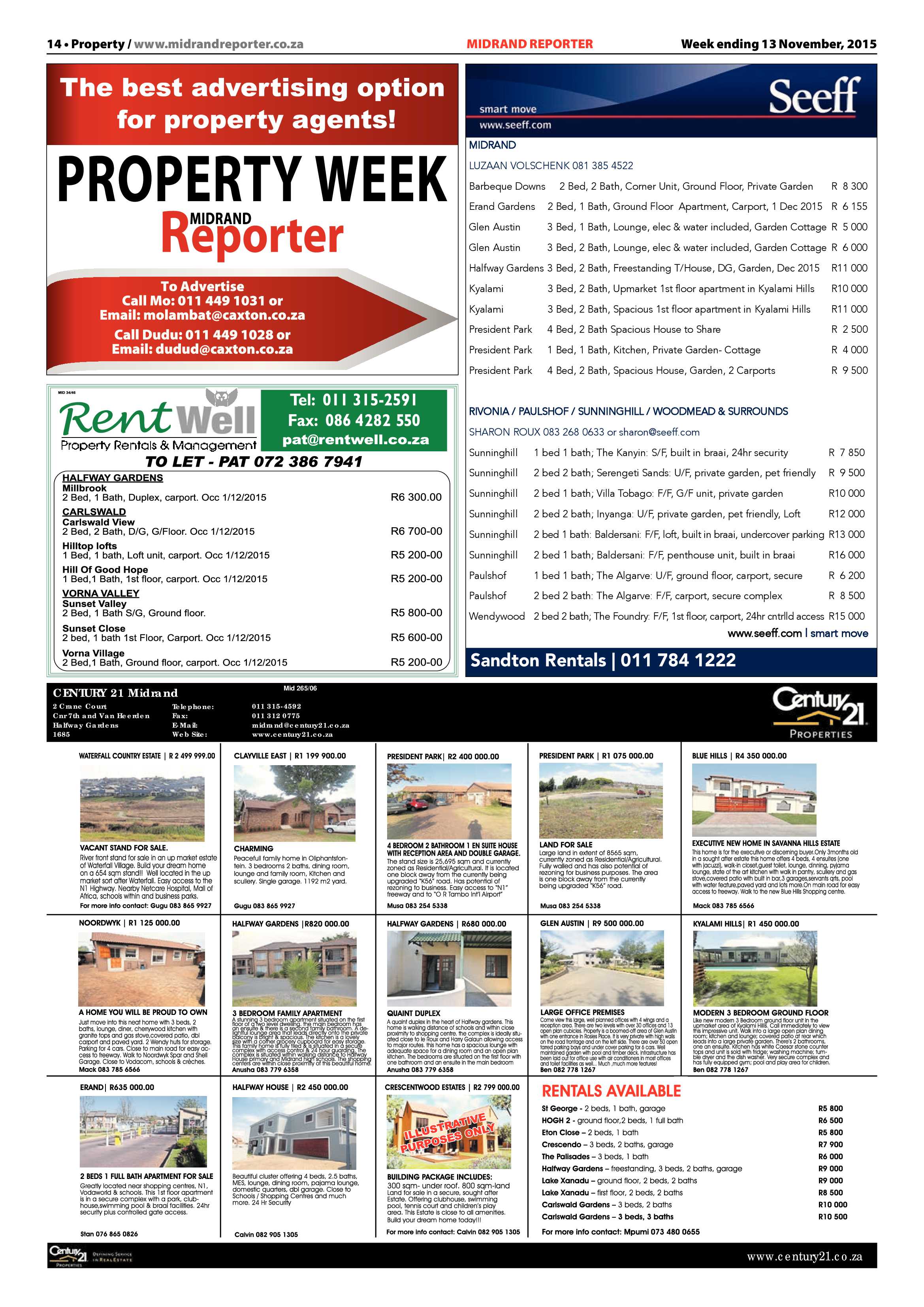 Midrand Reporter 13 November 2015 page 14