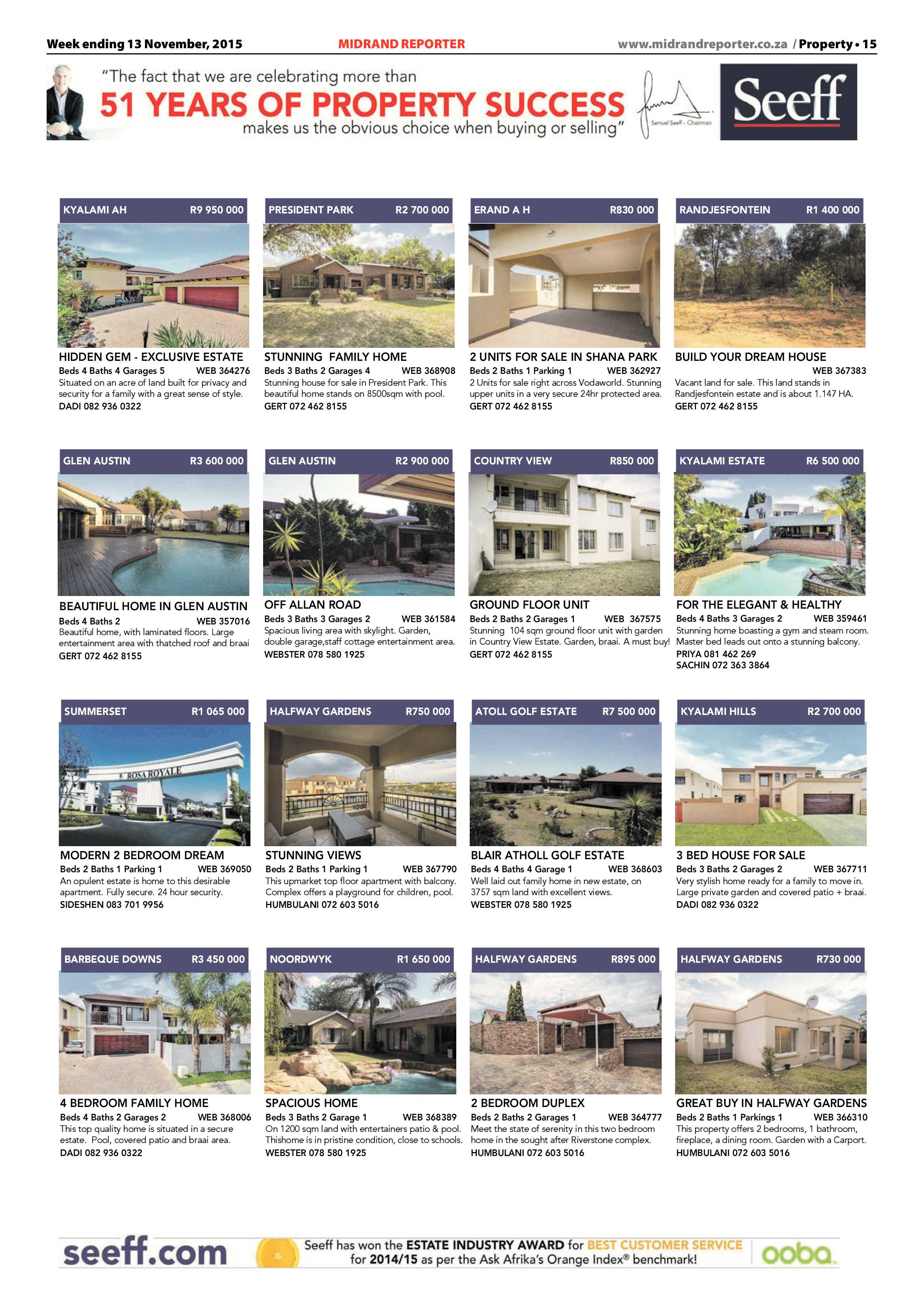 Midrand Reporter 13 November 2015 page 15