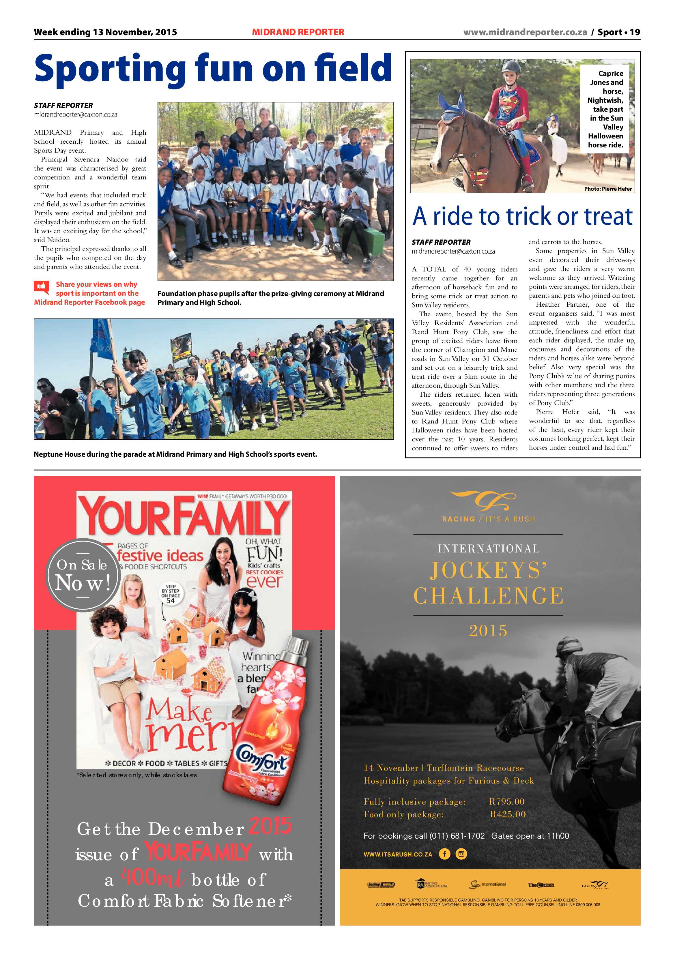 Midrand Reporter 13 November 2015 page 19