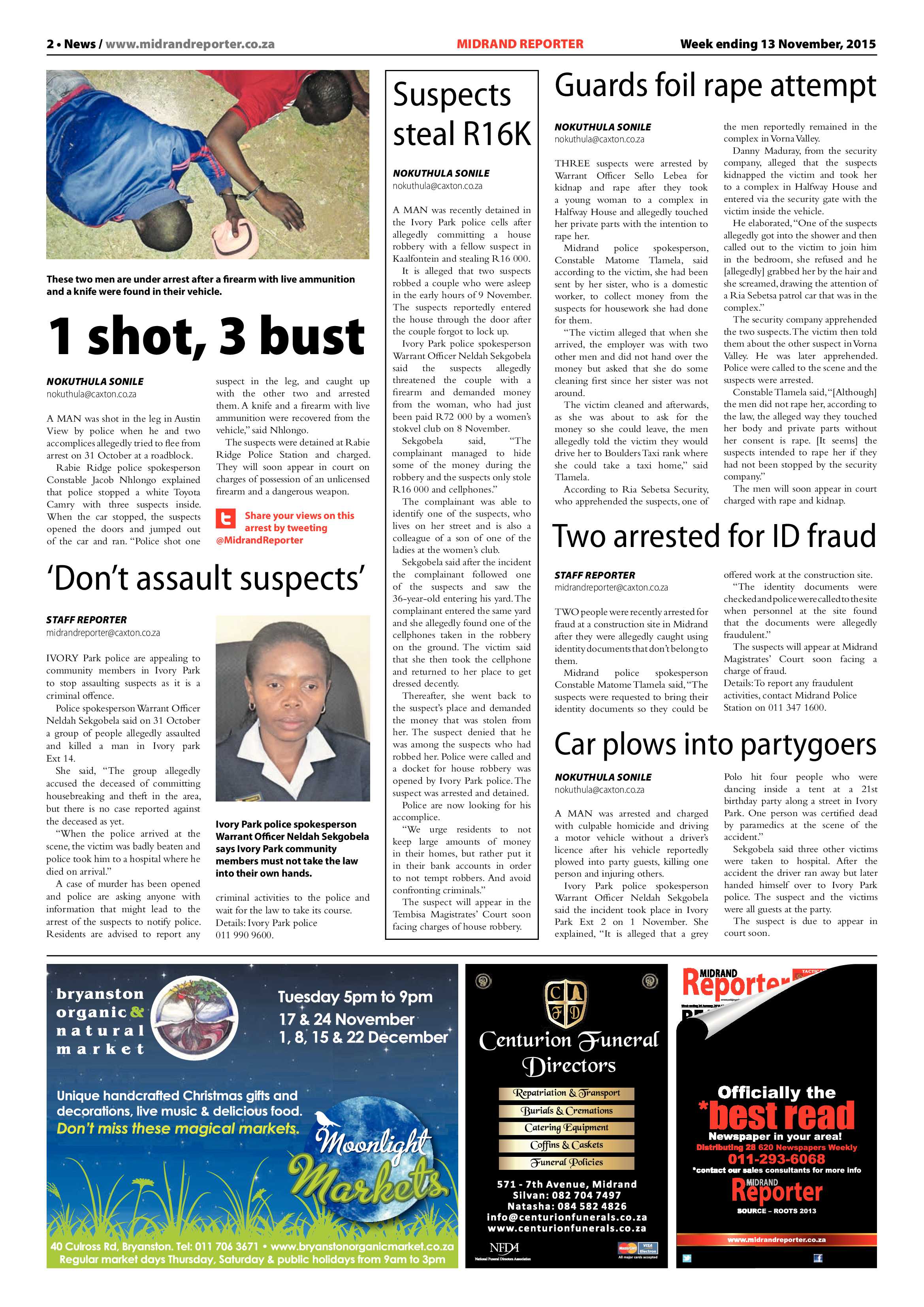 Midrand Reporter 13 November 2015 page 2