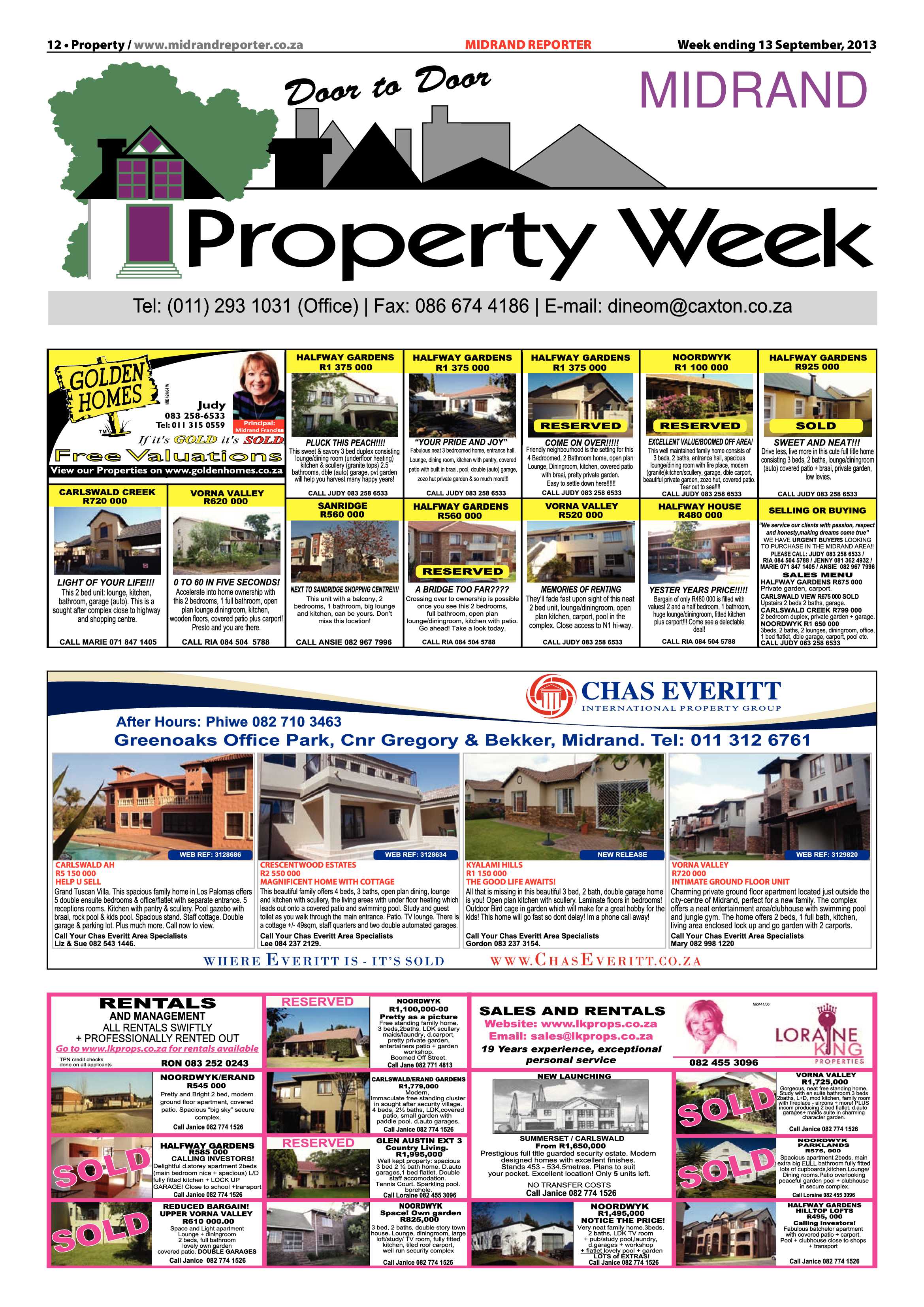Midrand Reporter 13 September 2013 page 12