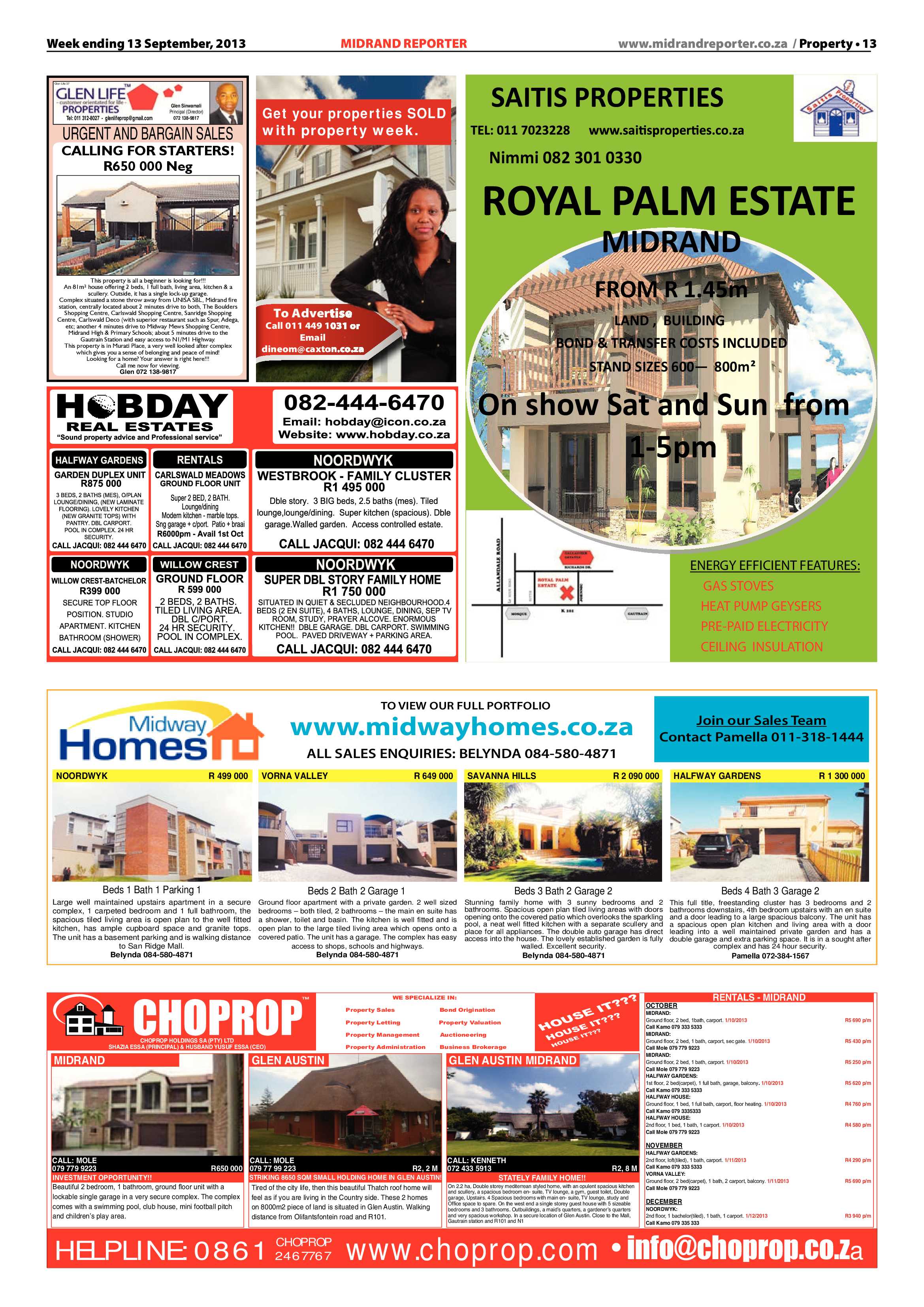 Midrand Reporter 13 September 2013 page 13