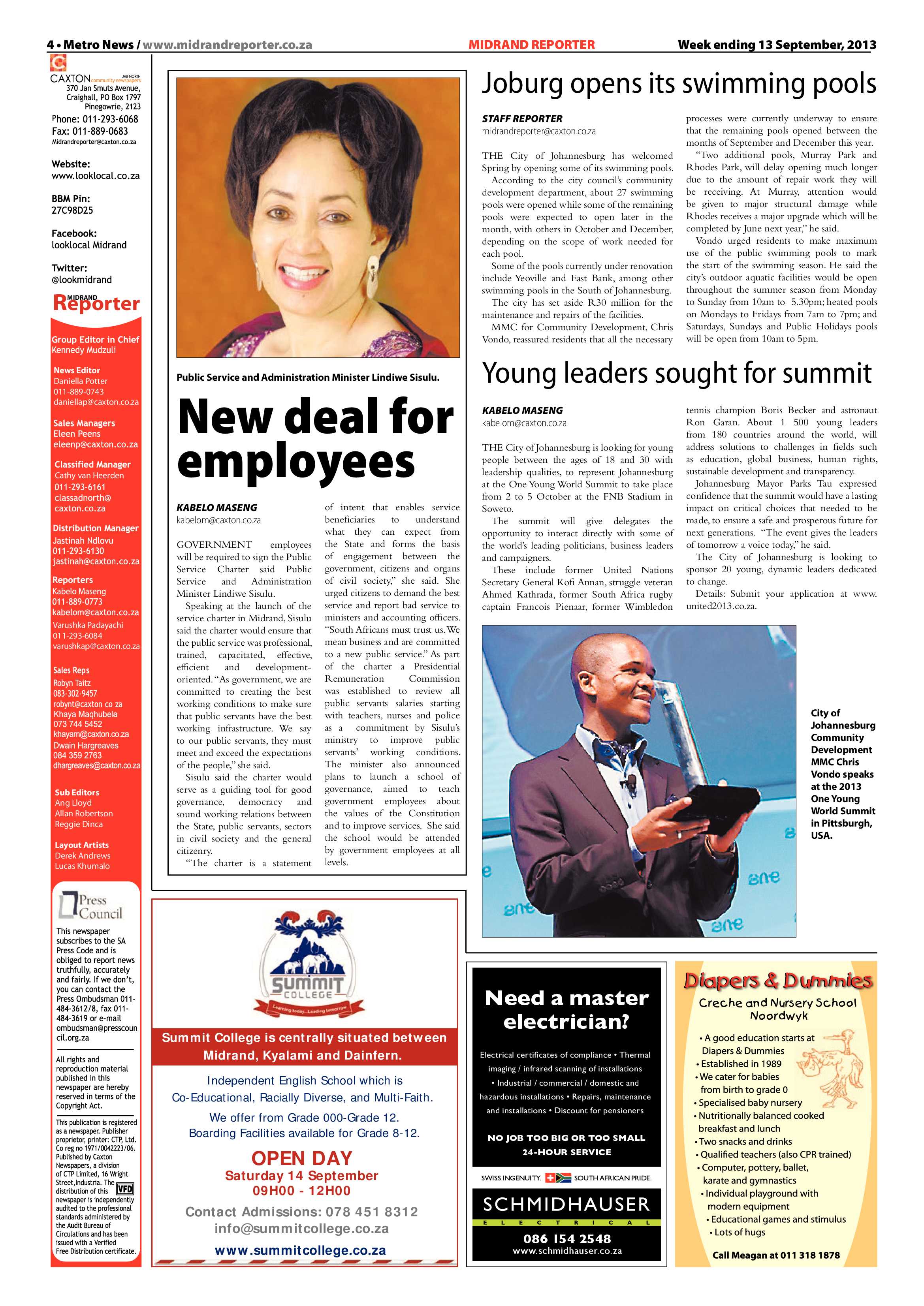 Midrand Reporter 13 September 2013 page 4