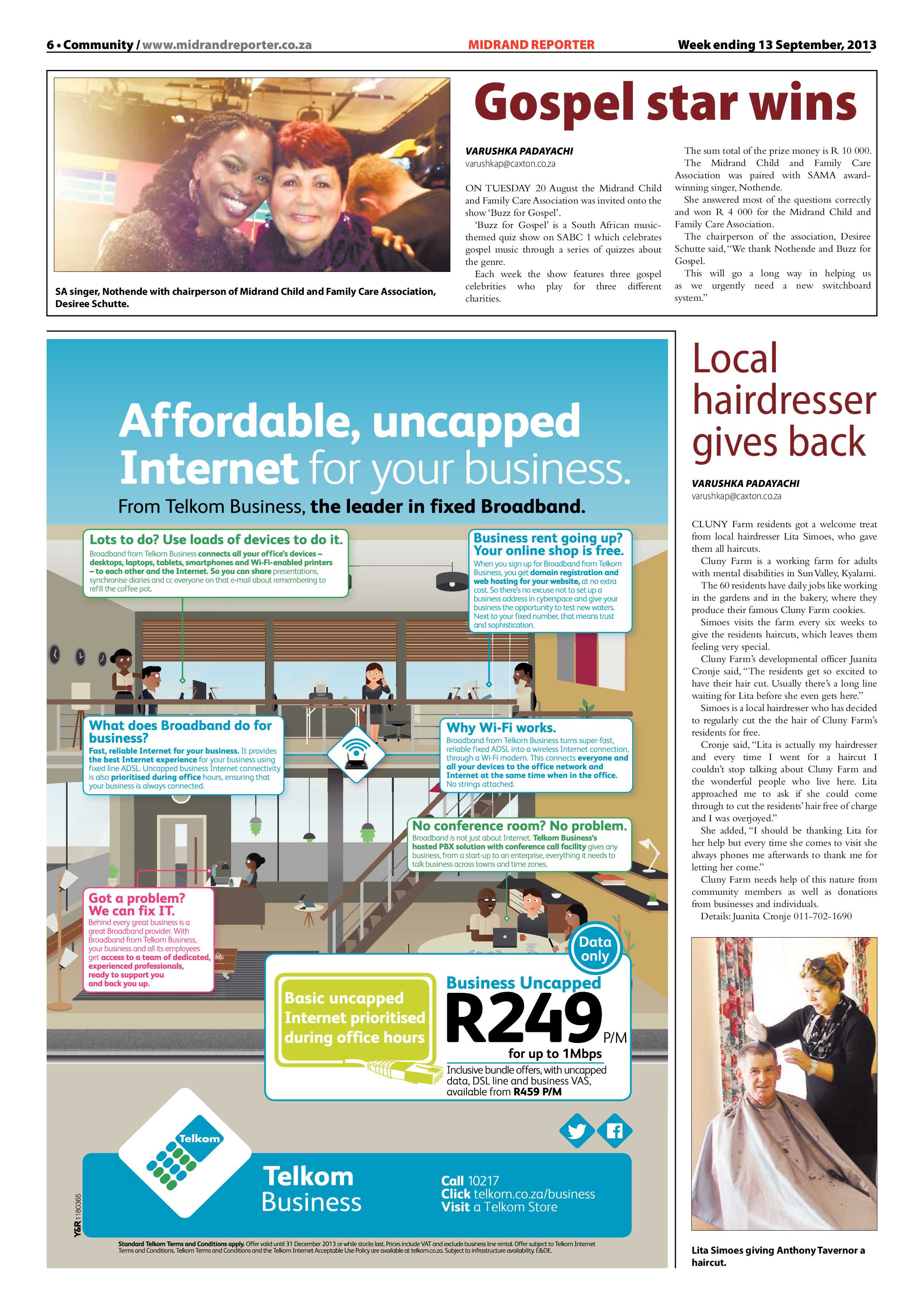 Midrand Reporter 13 September 2013 page 6