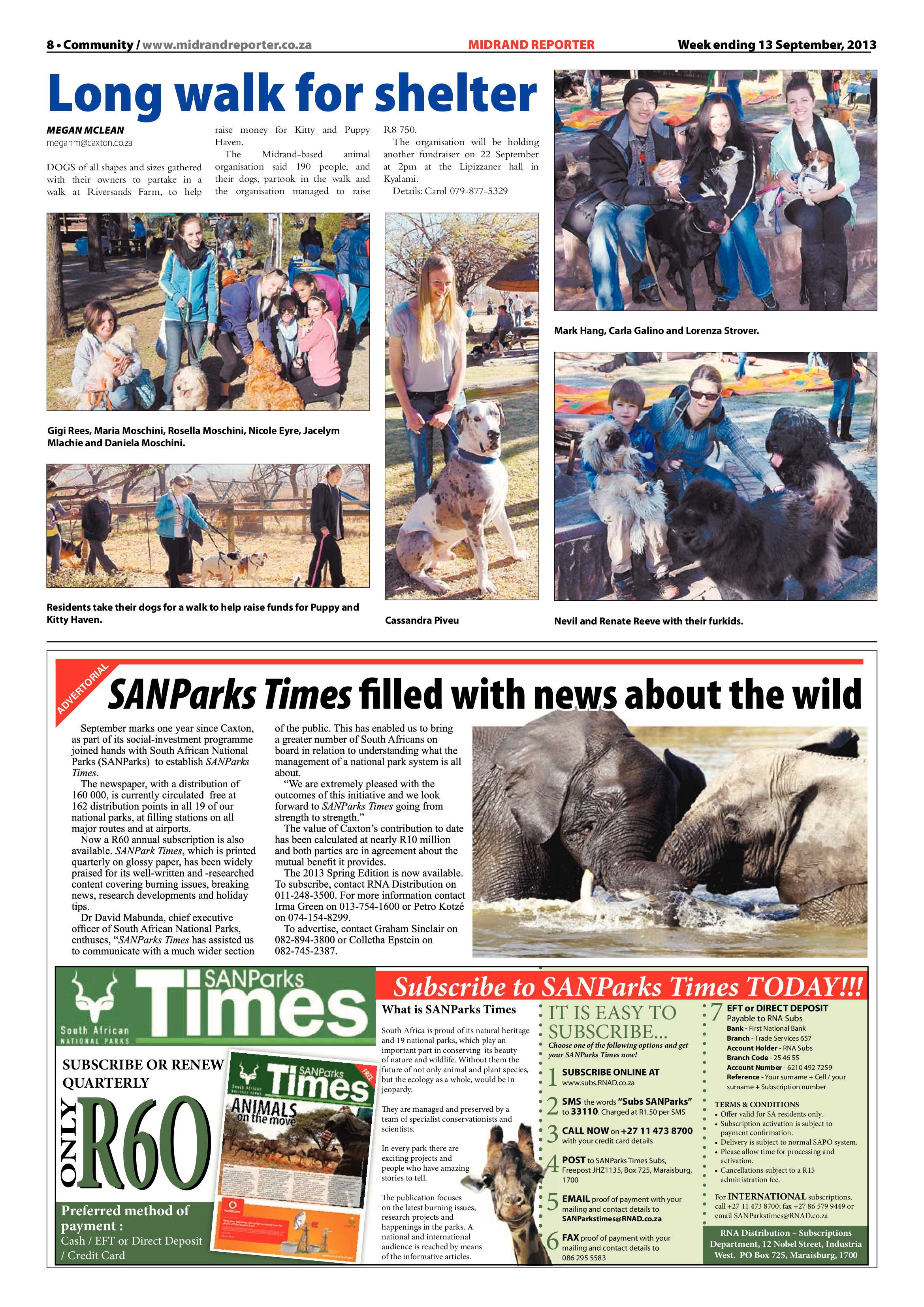 Midrand Reporter 13 September 2013 page 8