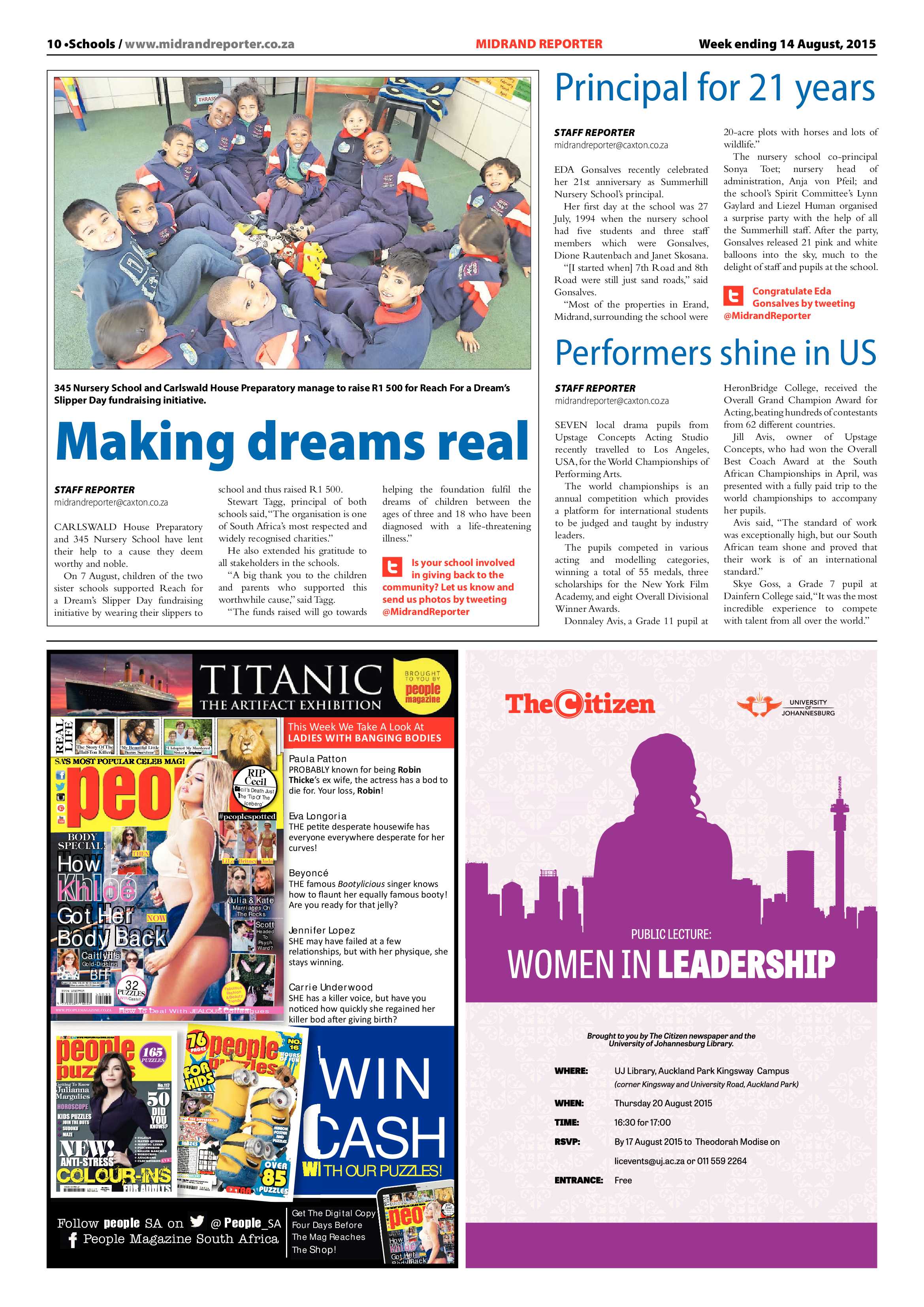 Midrand Reporter 14 August 2015 page 10