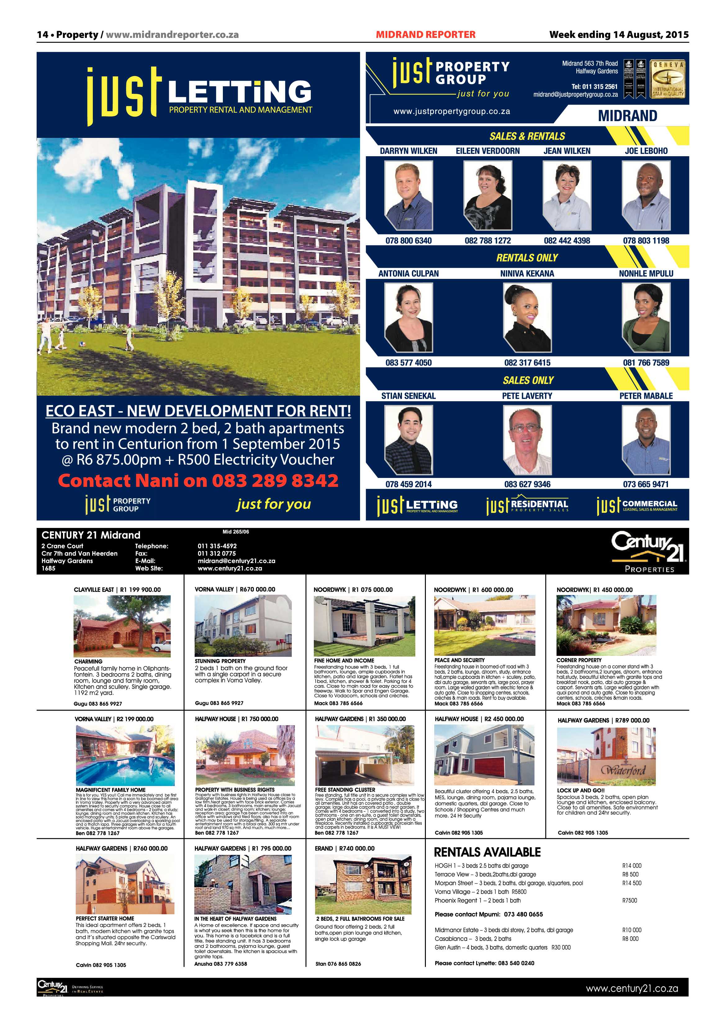 Midrand Reporter 14 August 2015 page 14