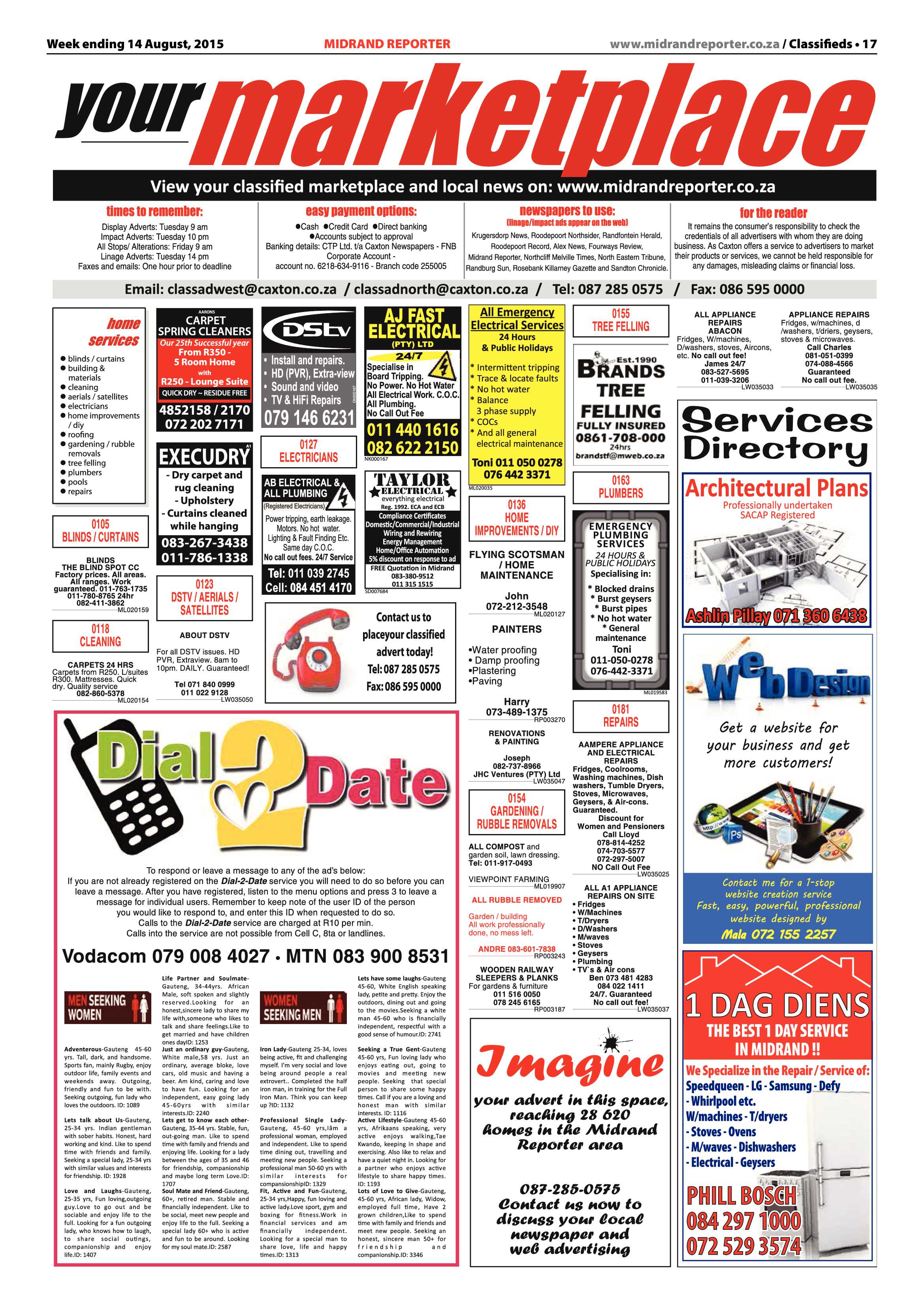 Midrand Reporter 14 August 2015 page 17