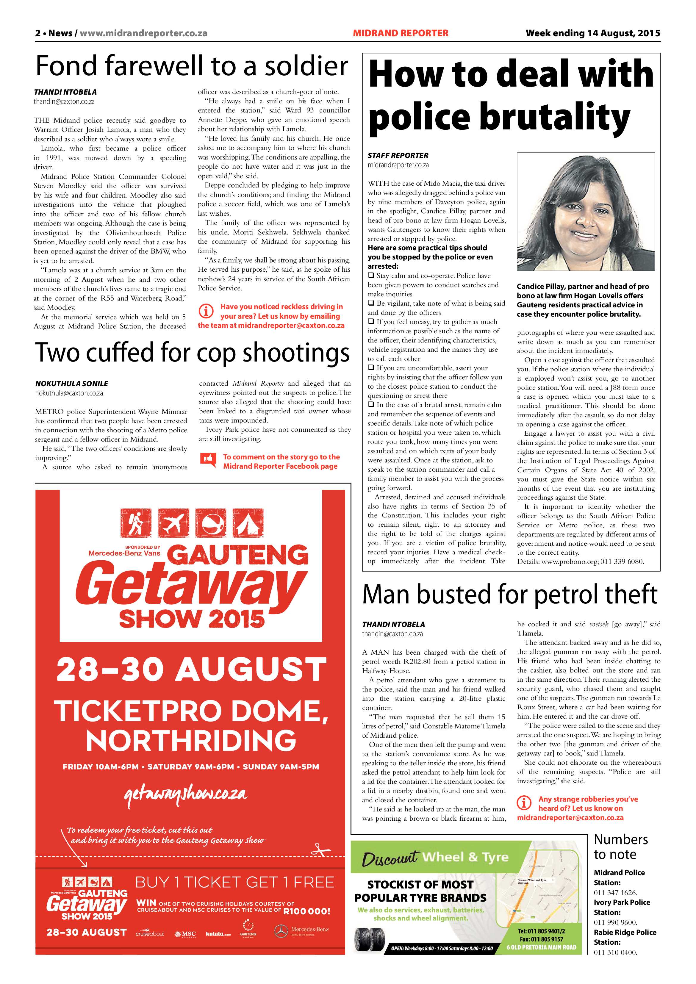 Midrand Reporter 14 August 2015 page 2