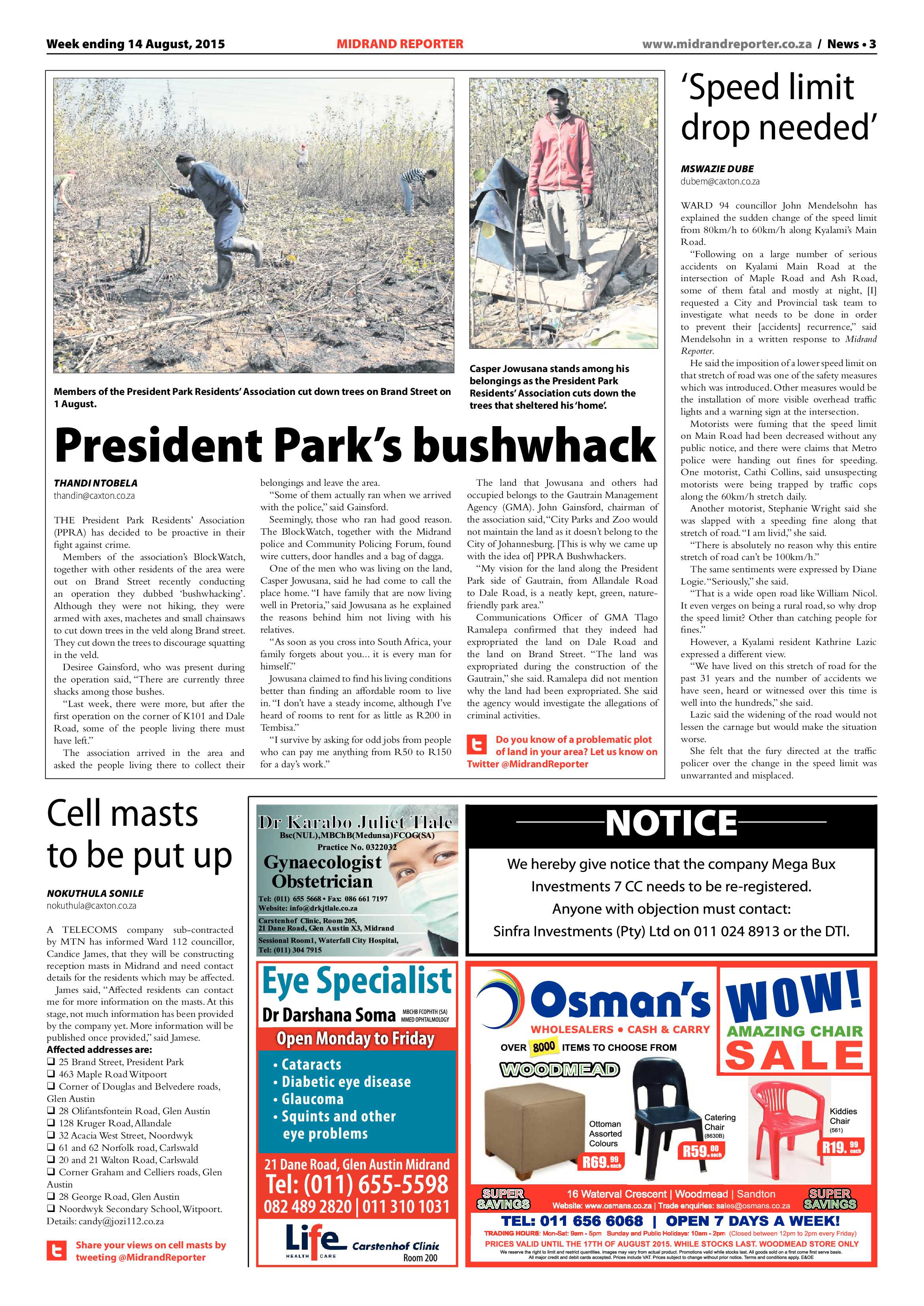 Midrand Reporter 14 August 2015 page 3