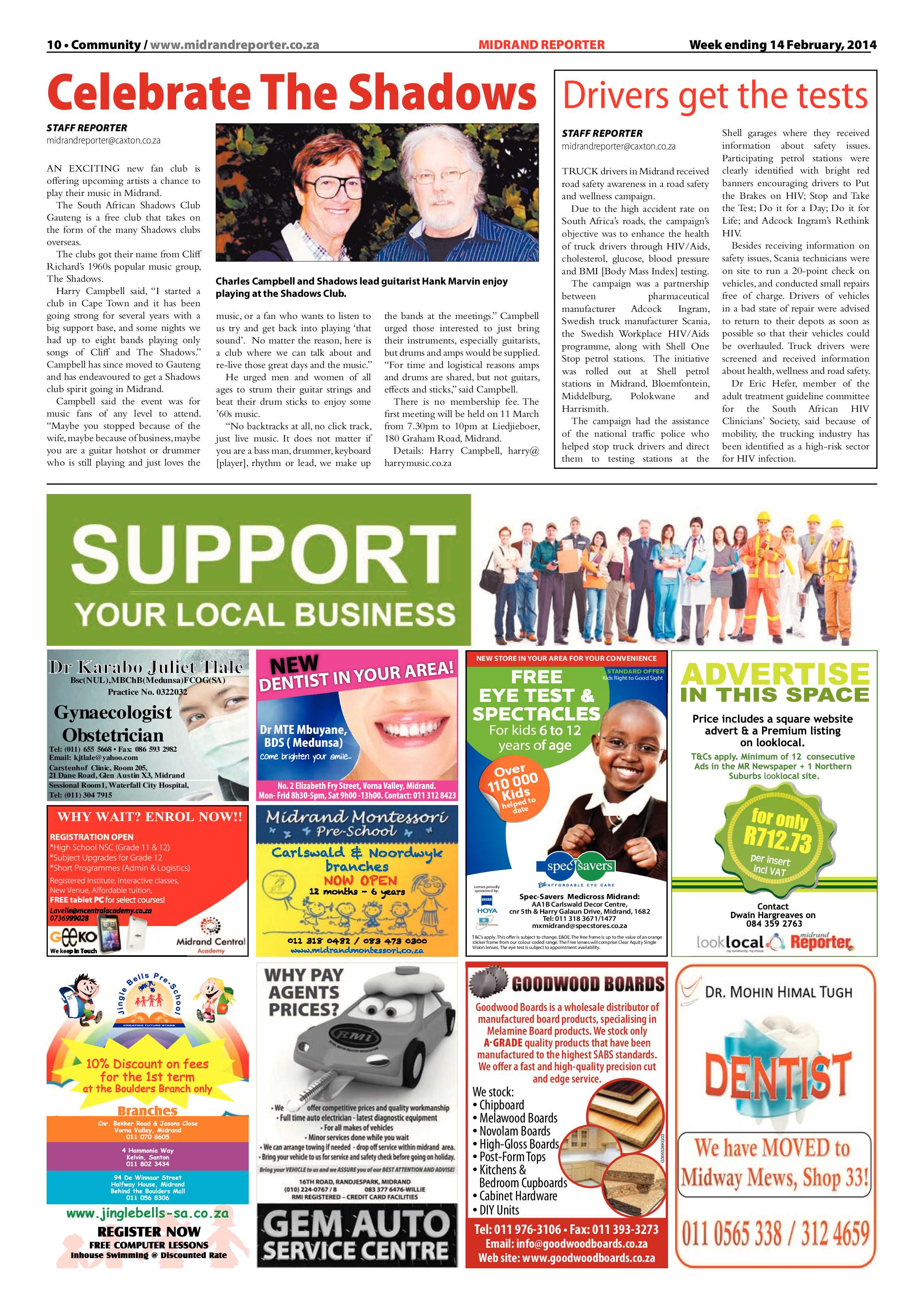 Midrand Reporter 14 February 2014 page 10