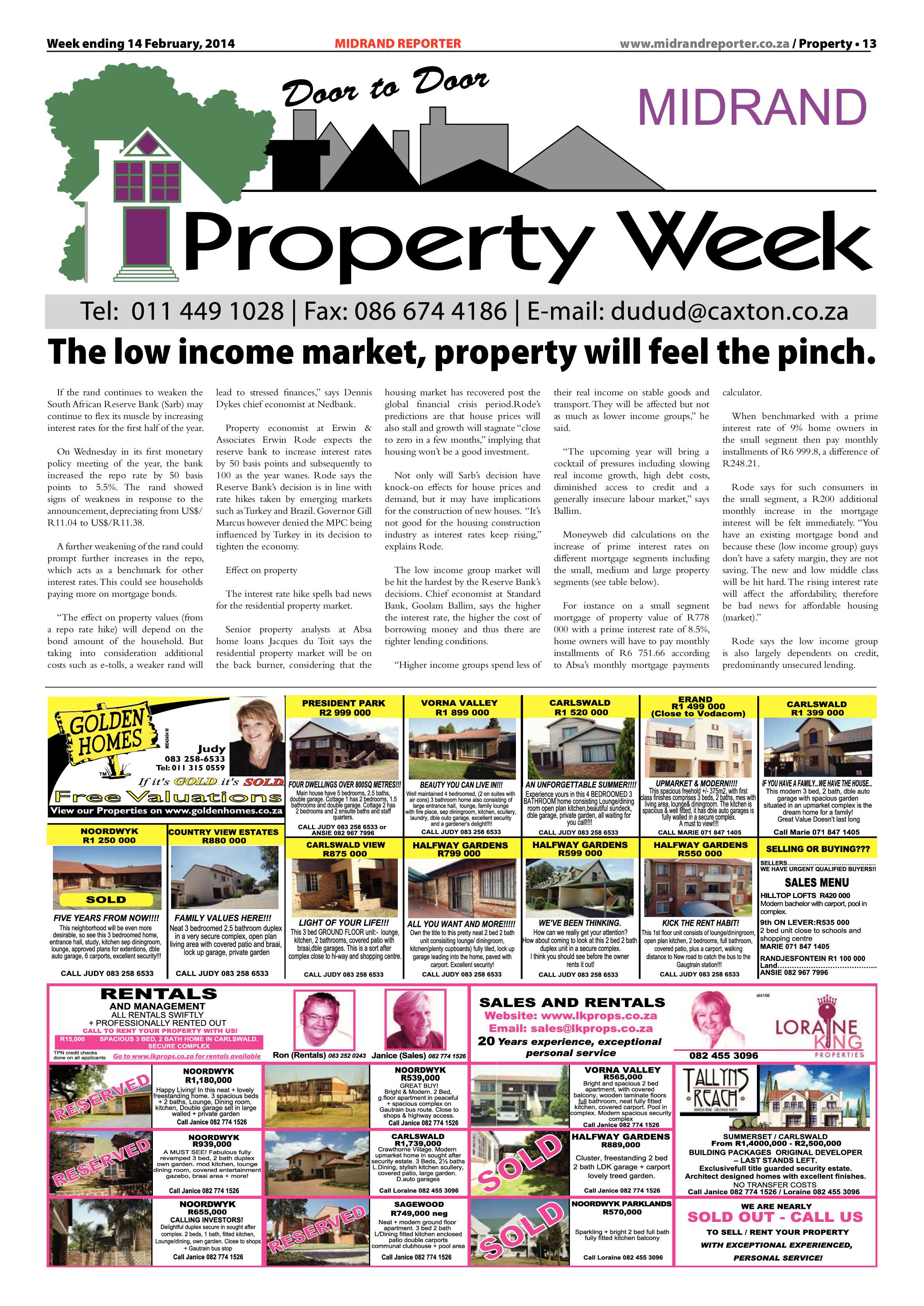 Midrand Reporter 14 February 2014 page 13