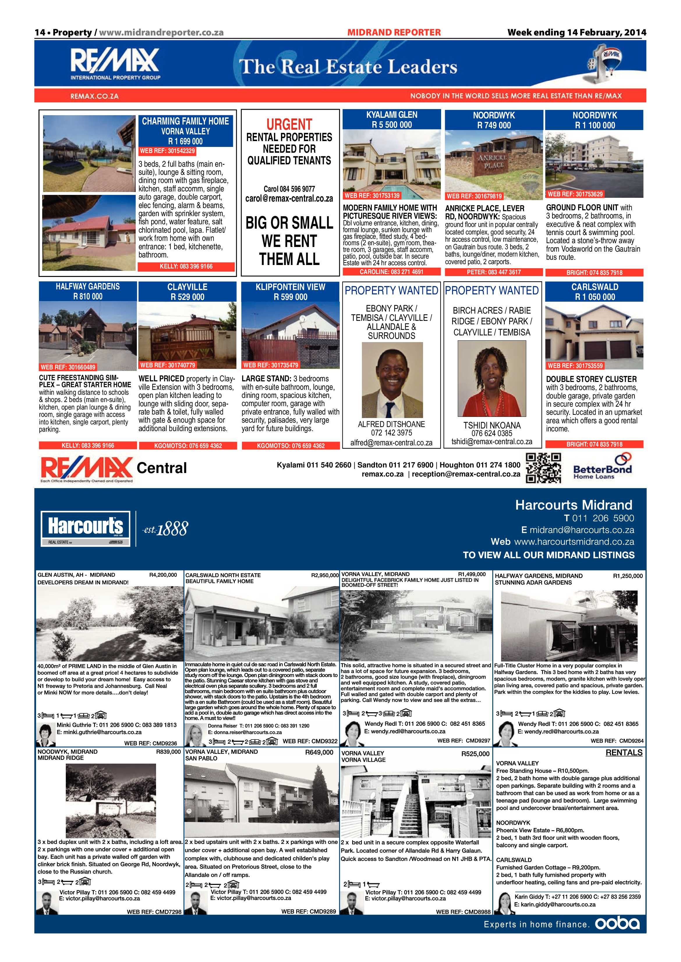 Midrand Reporter 14 February 2014 page 14