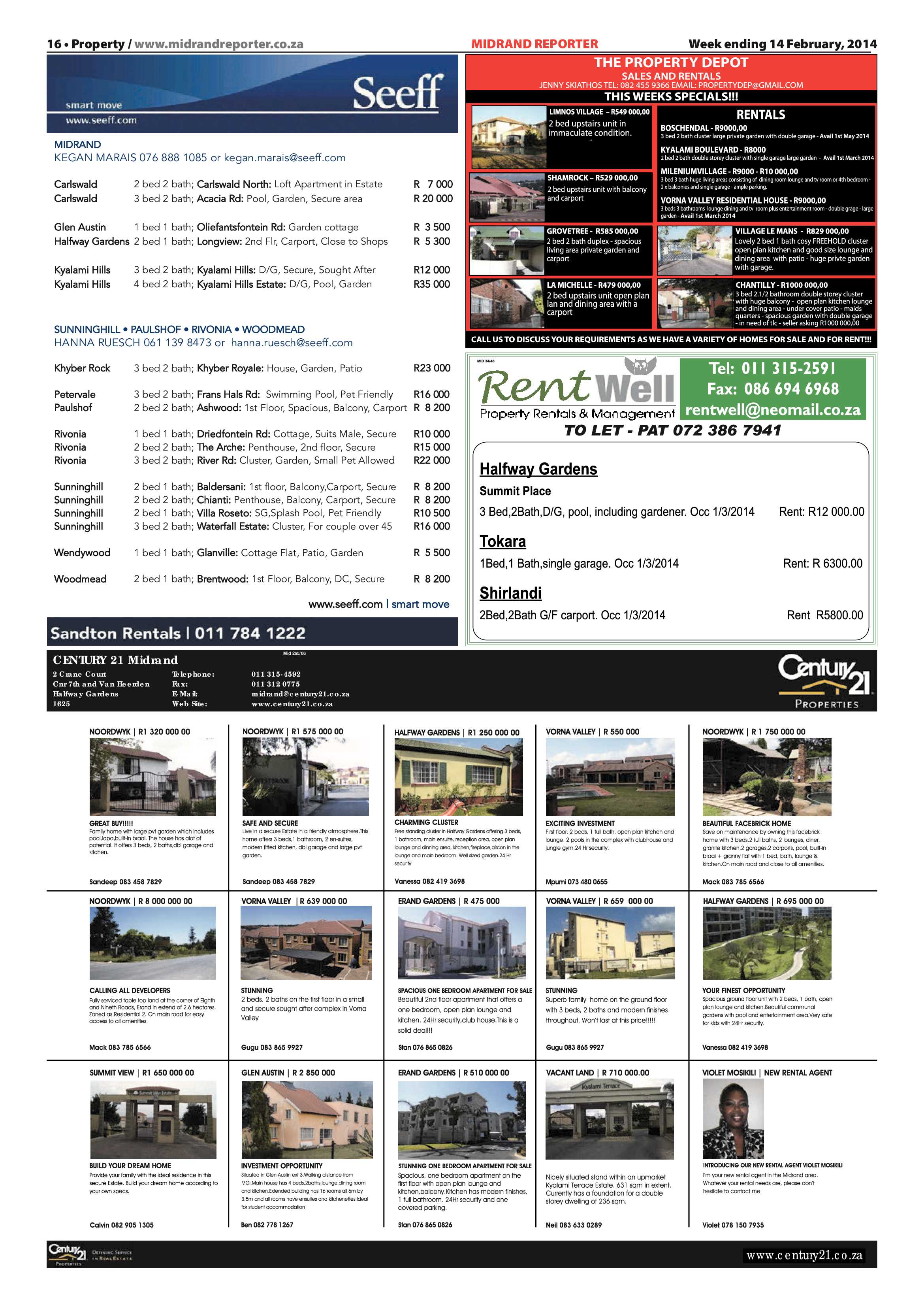 Midrand Reporter 14 February 2014 page 16