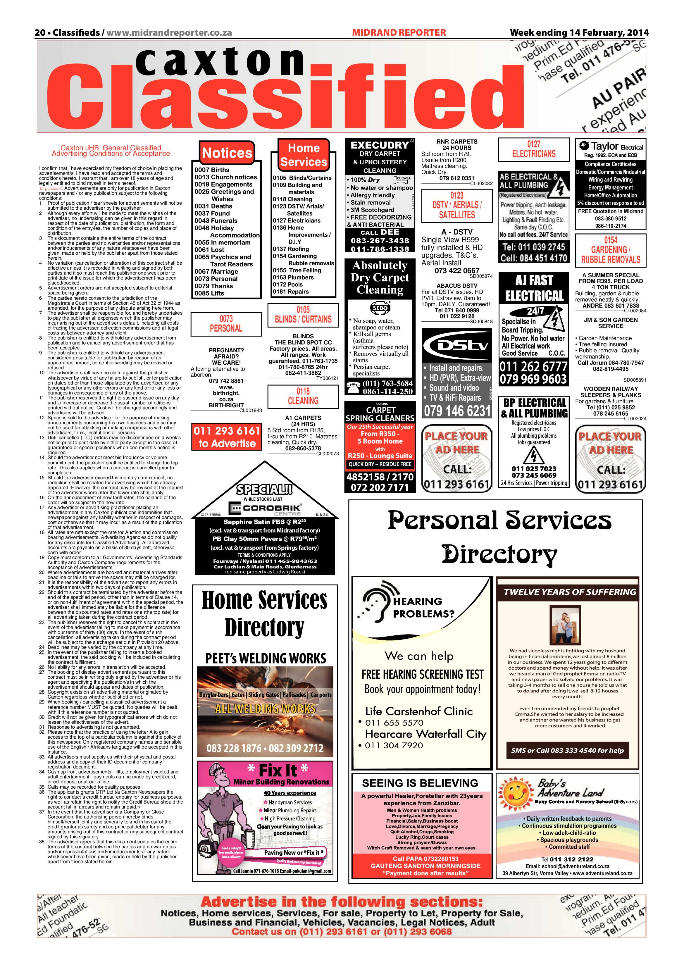 Midrand Reporter 14 February 2014 page 20