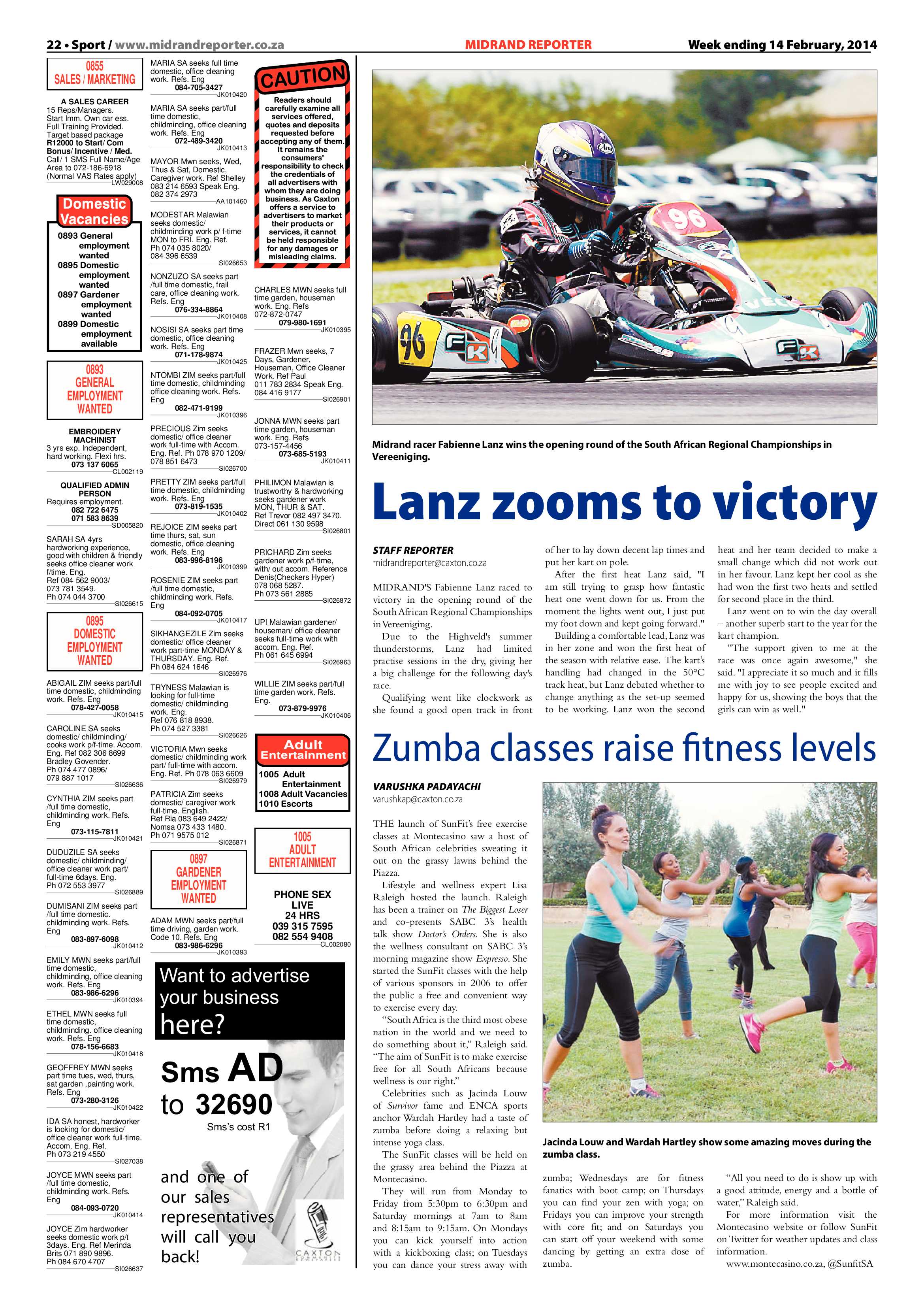 Midrand Reporter 14 February 2014 page 22