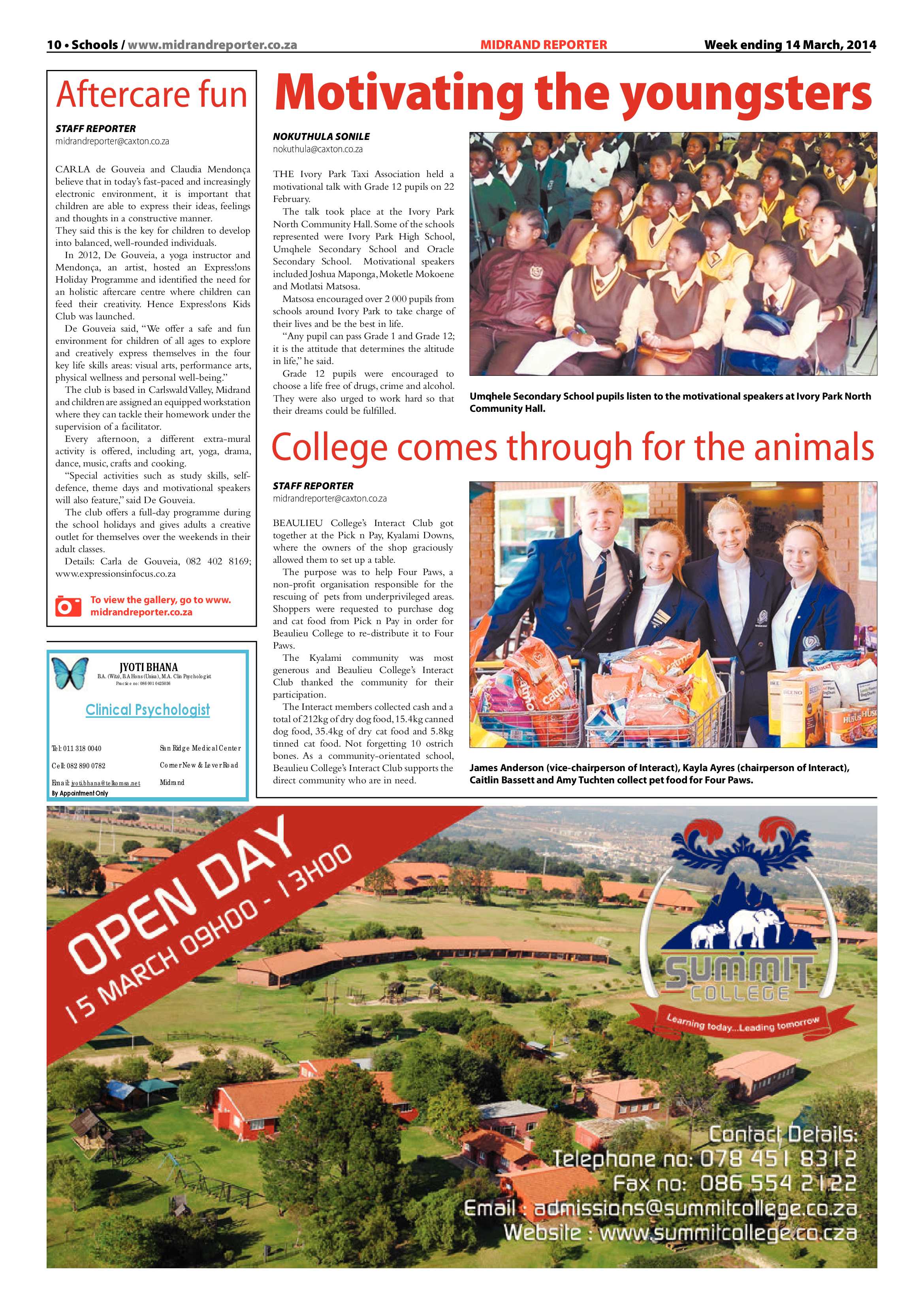 Midrand Reporter 14 March 2014 page 10