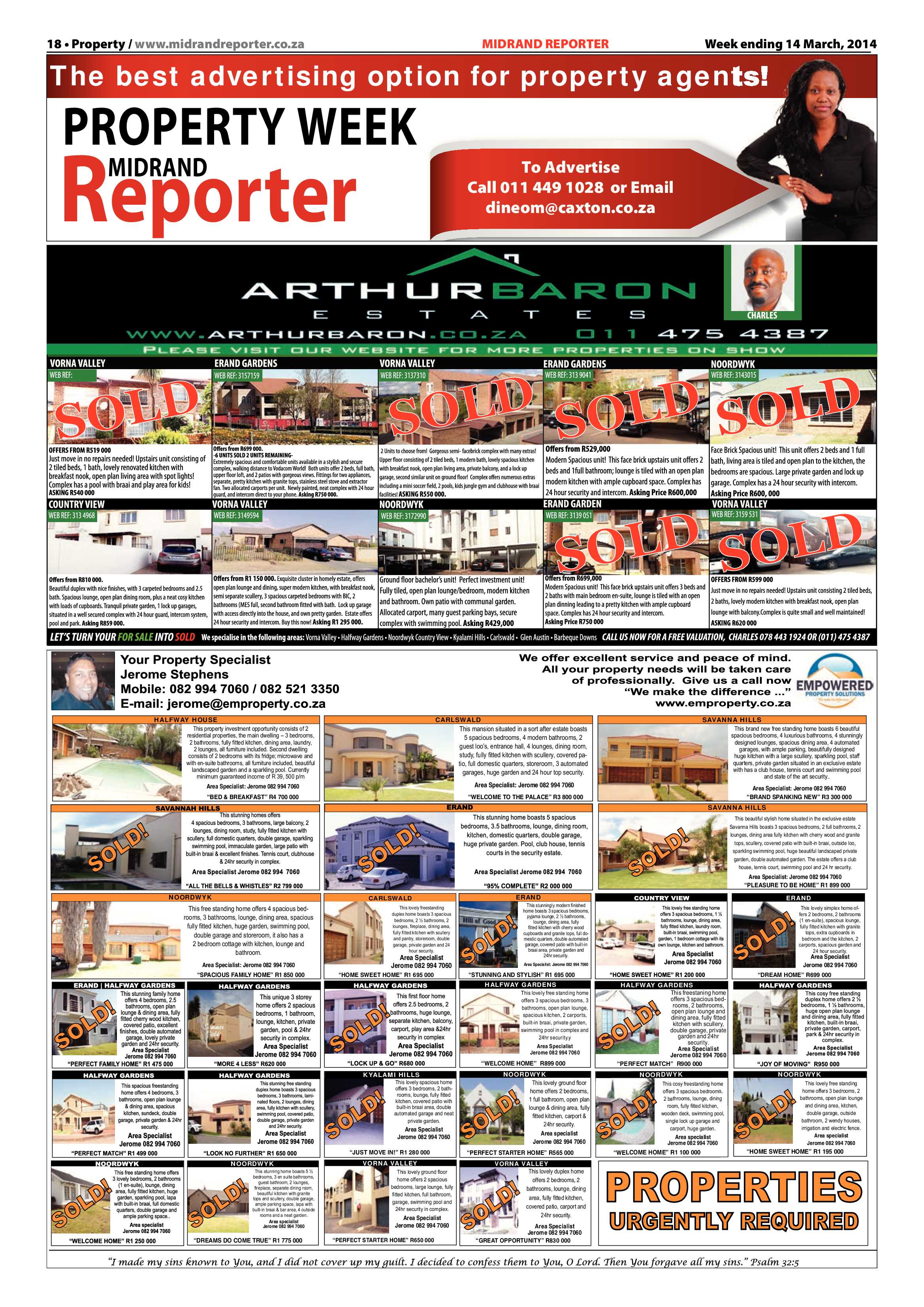 Midrand Reporter 14 March 2014 page 18