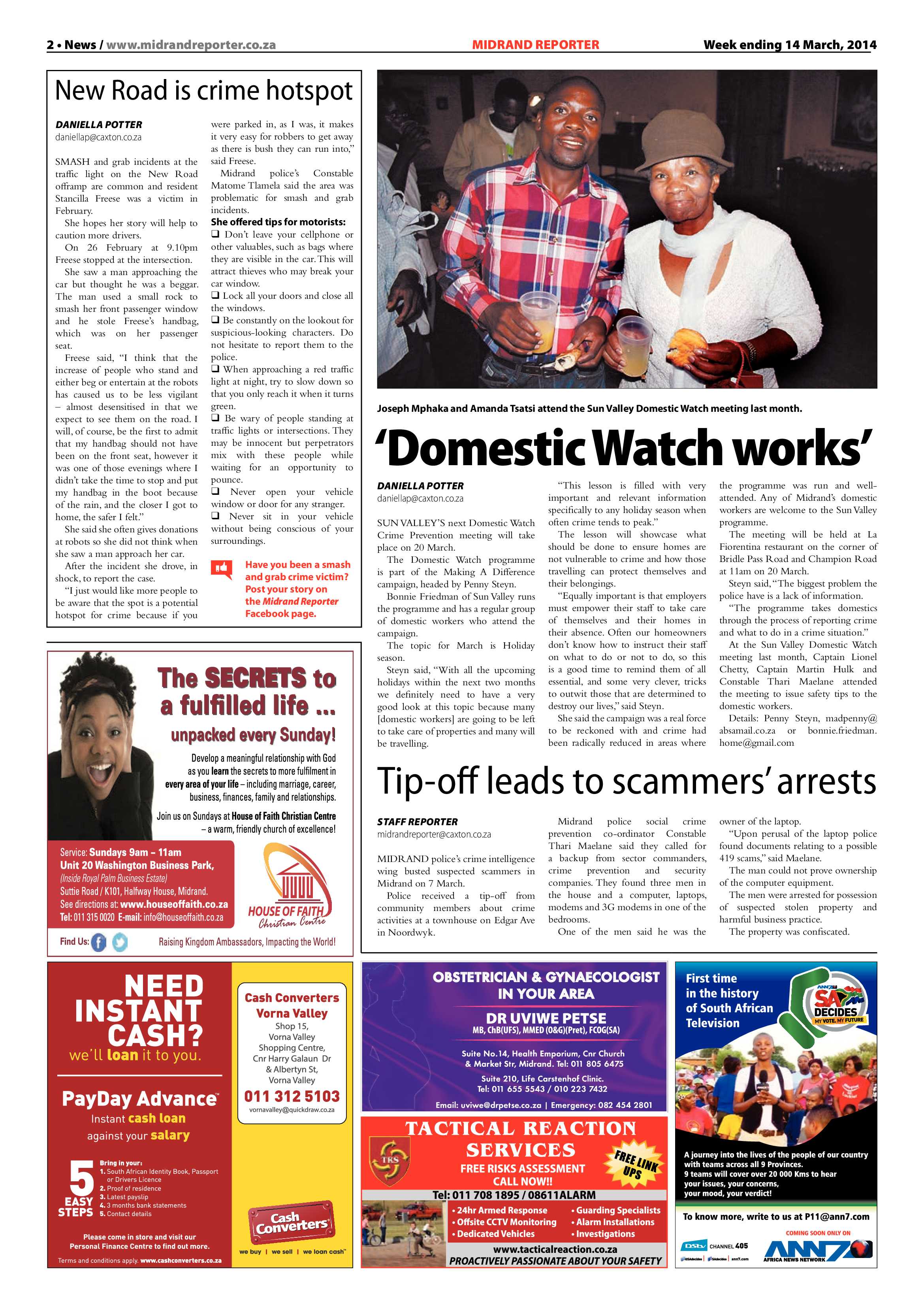 Midrand Reporter 14 March 2014 page 2