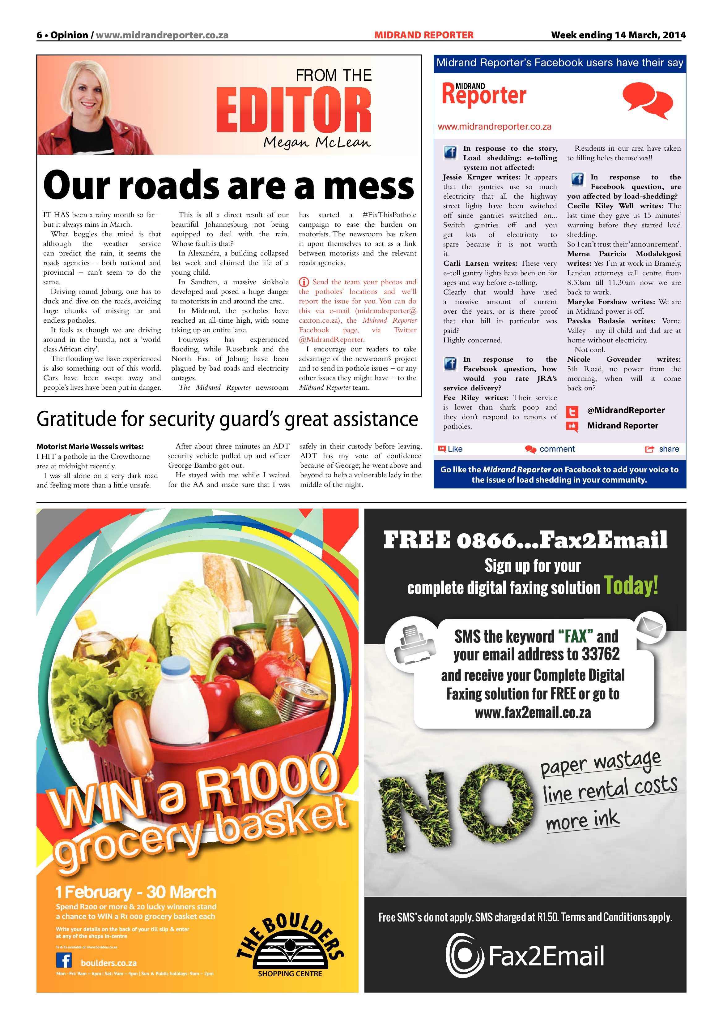 Midrand Reporter 14 March 2014 page 6