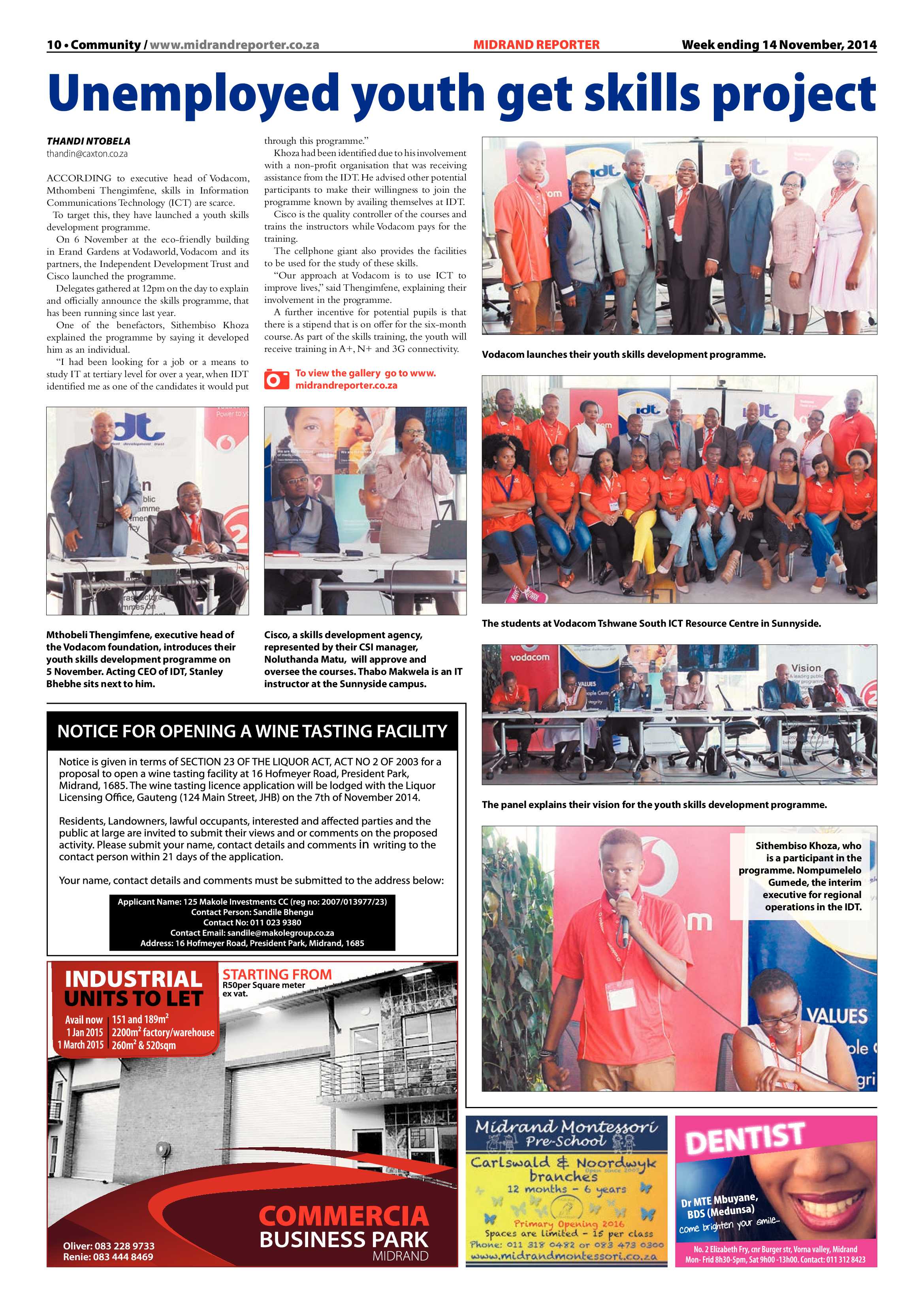 Midrand Reporter 14 November 2014 page 10