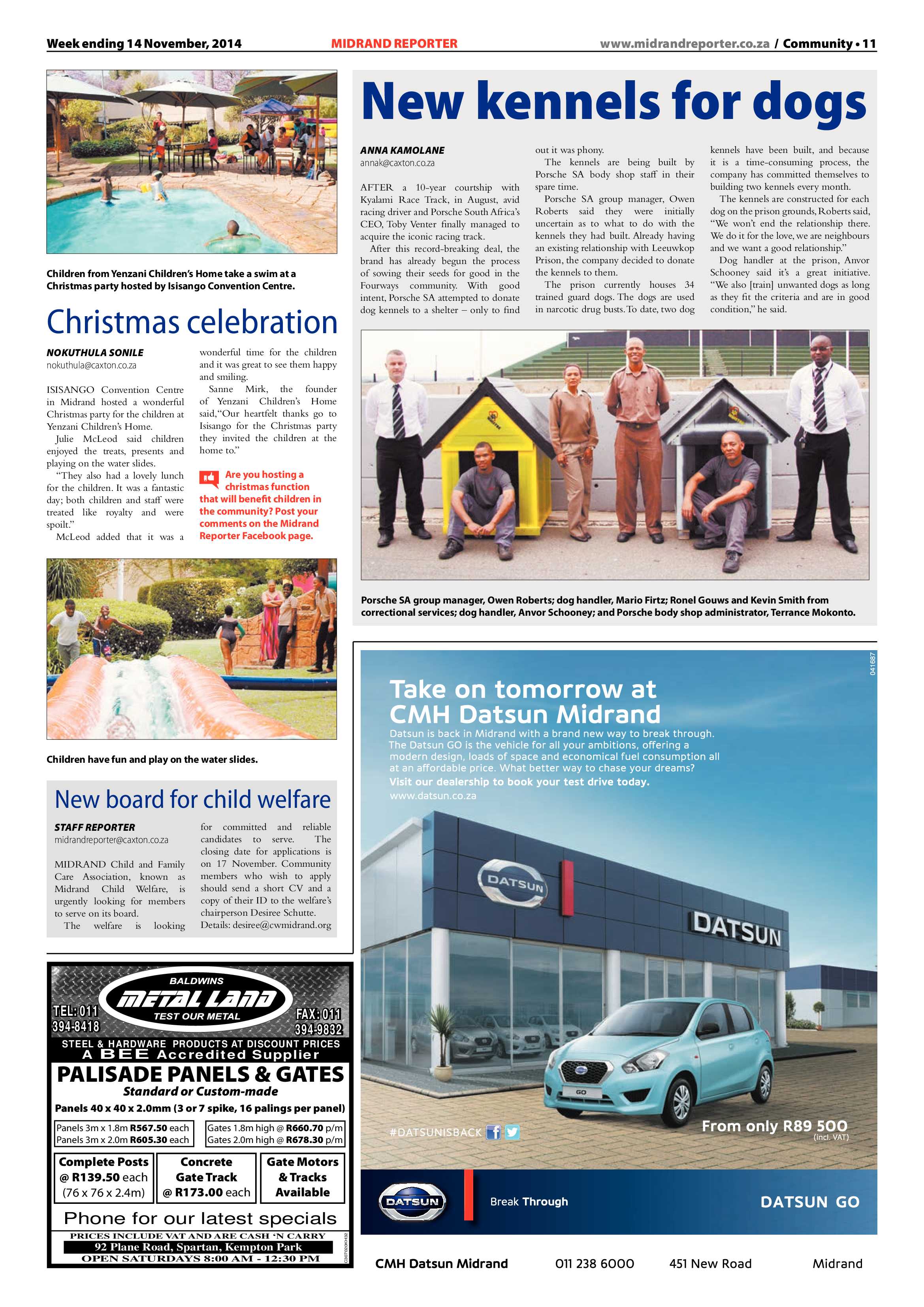Midrand Reporter 14 November 2014 page 11