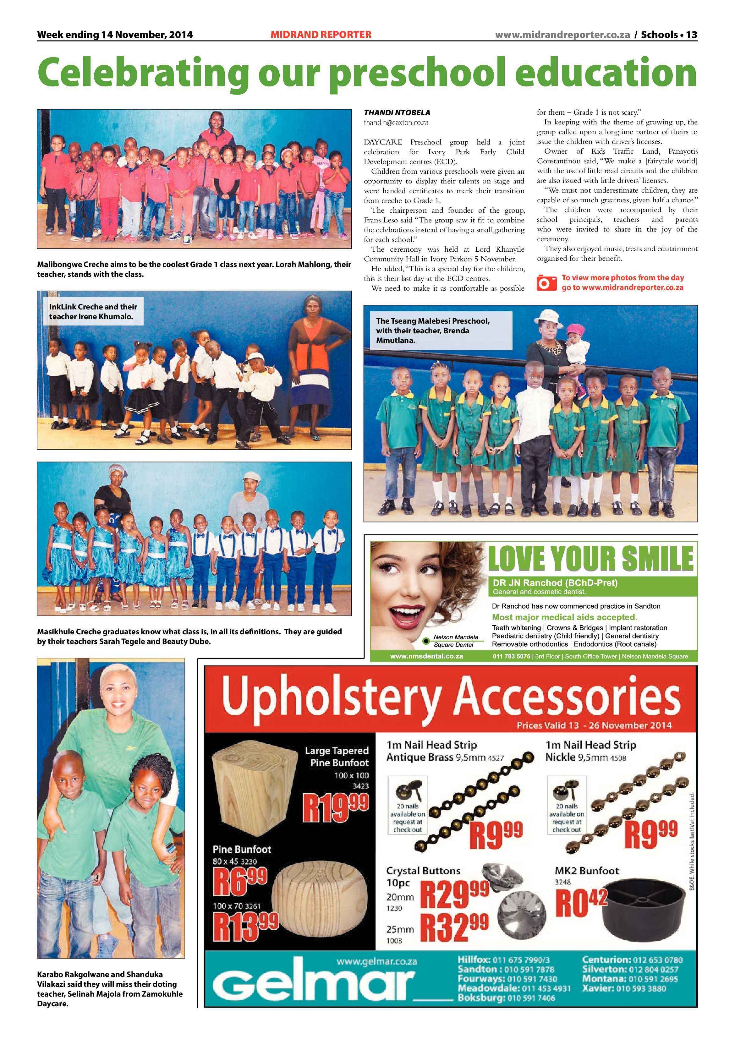 Midrand Reporter 14 November 2014 page 13
