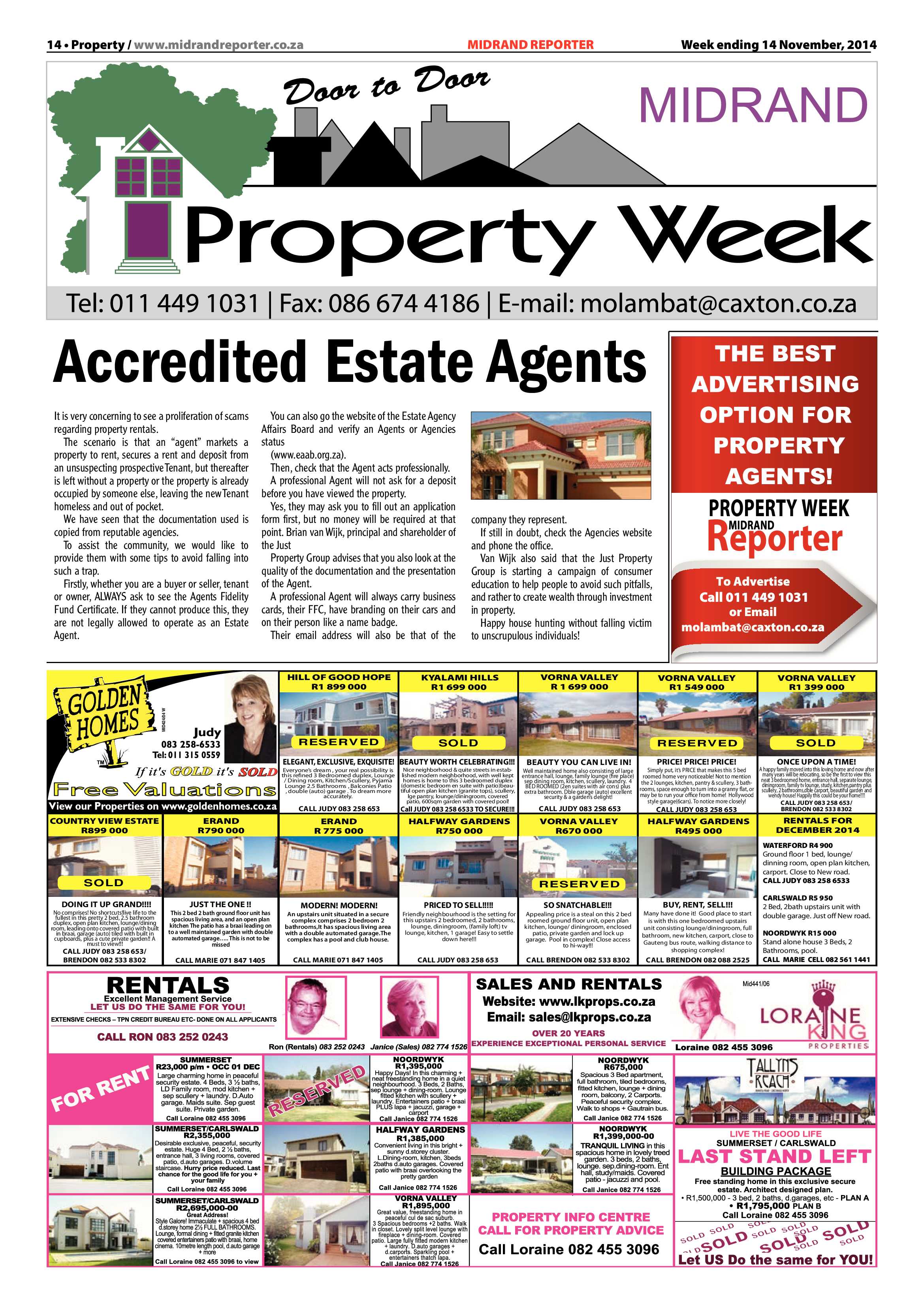 Midrand Reporter 14 November 2014 page 14