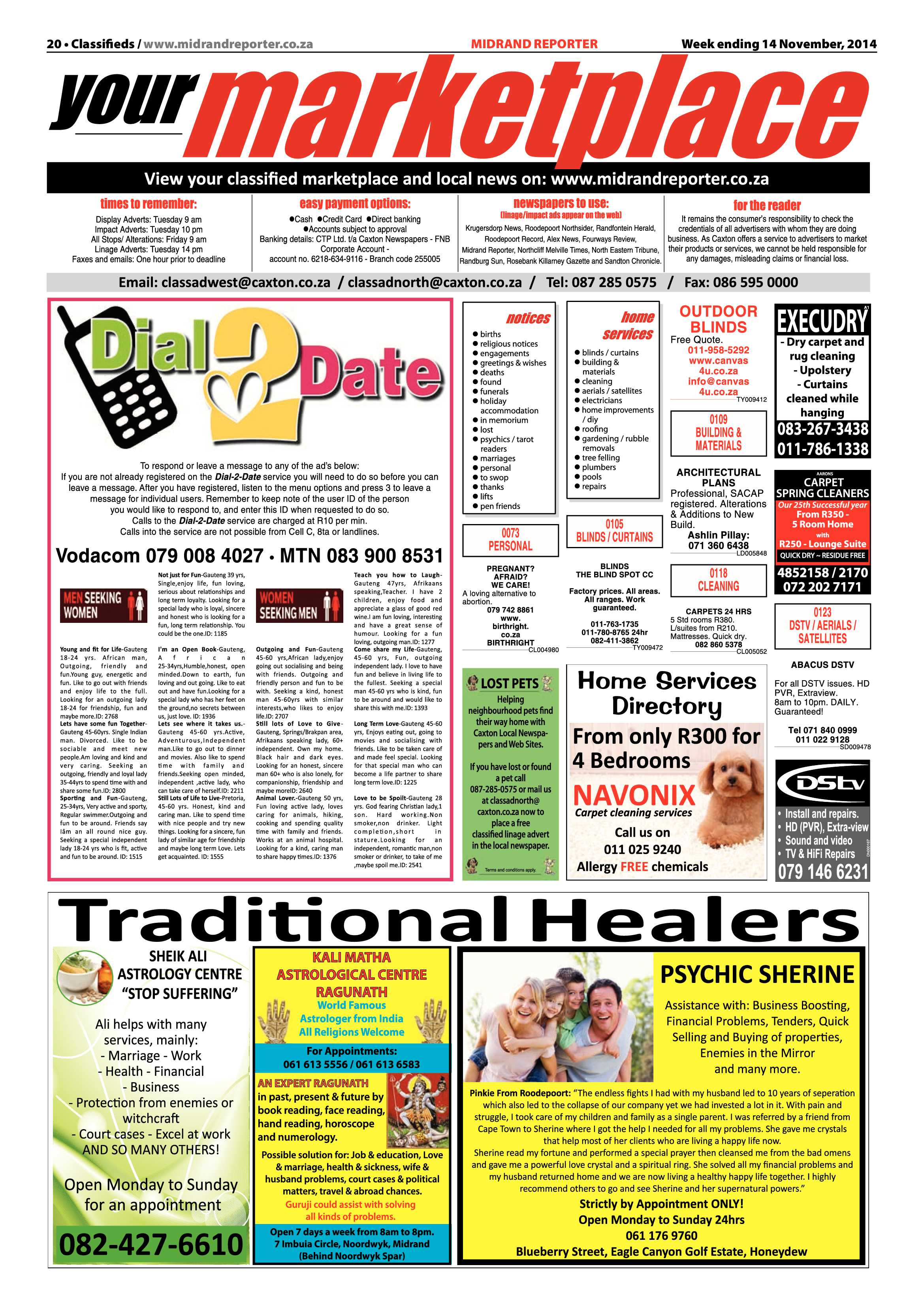 Midrand Reporter 14 November 2014 page 20
