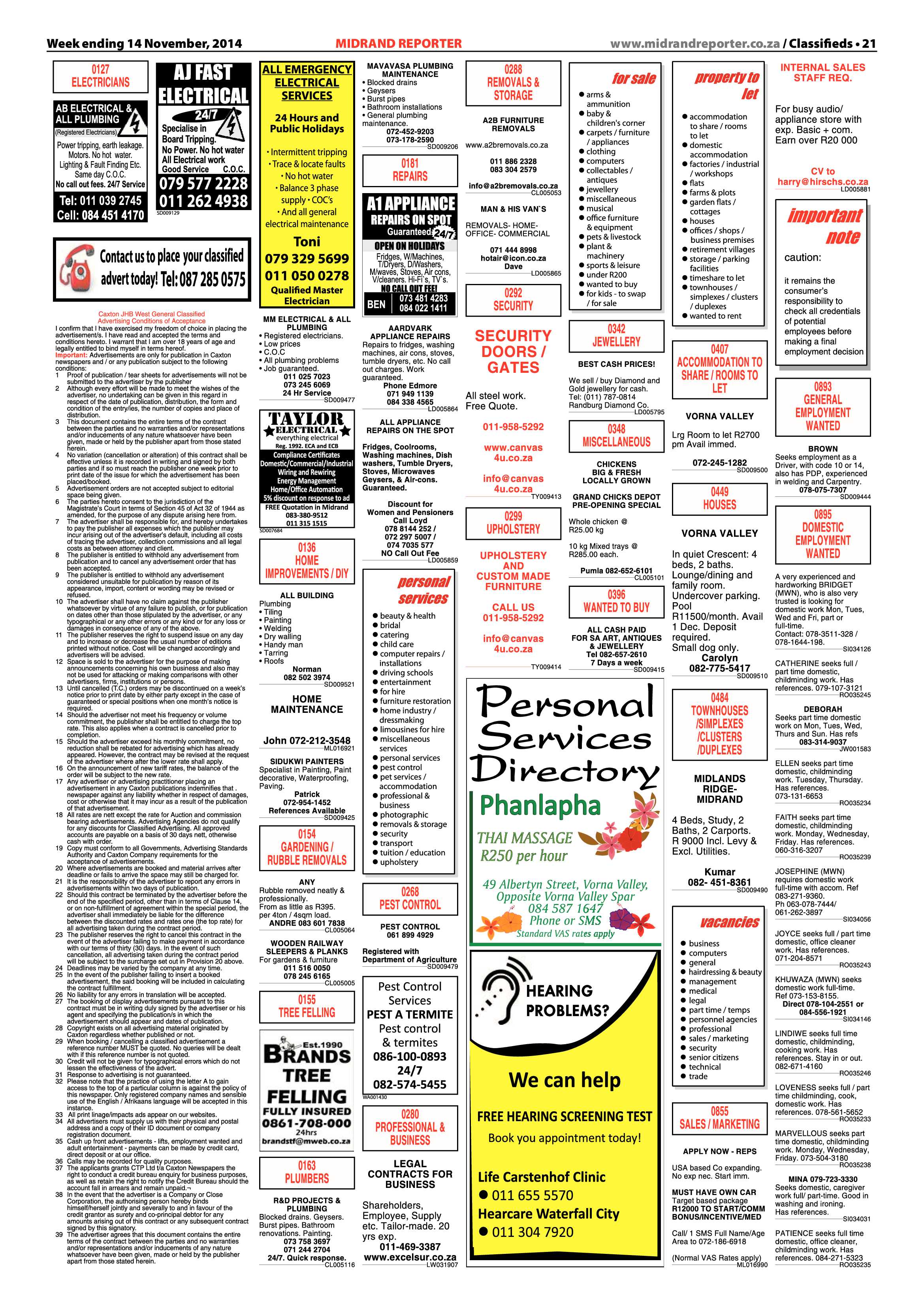 Midrand Reporter 14 November 2014 page 21