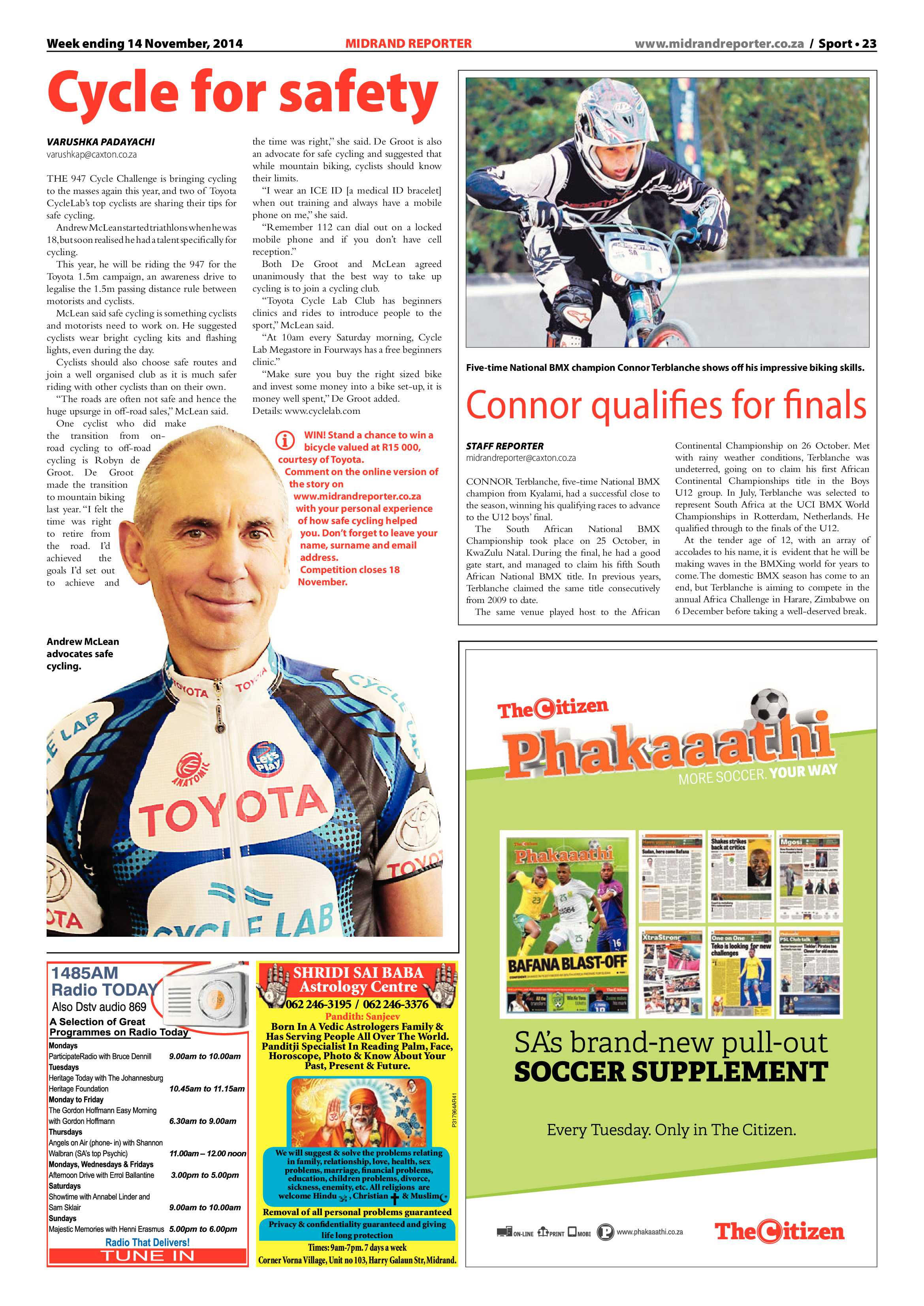 Midrand Reporter 14 November 2014 page 23