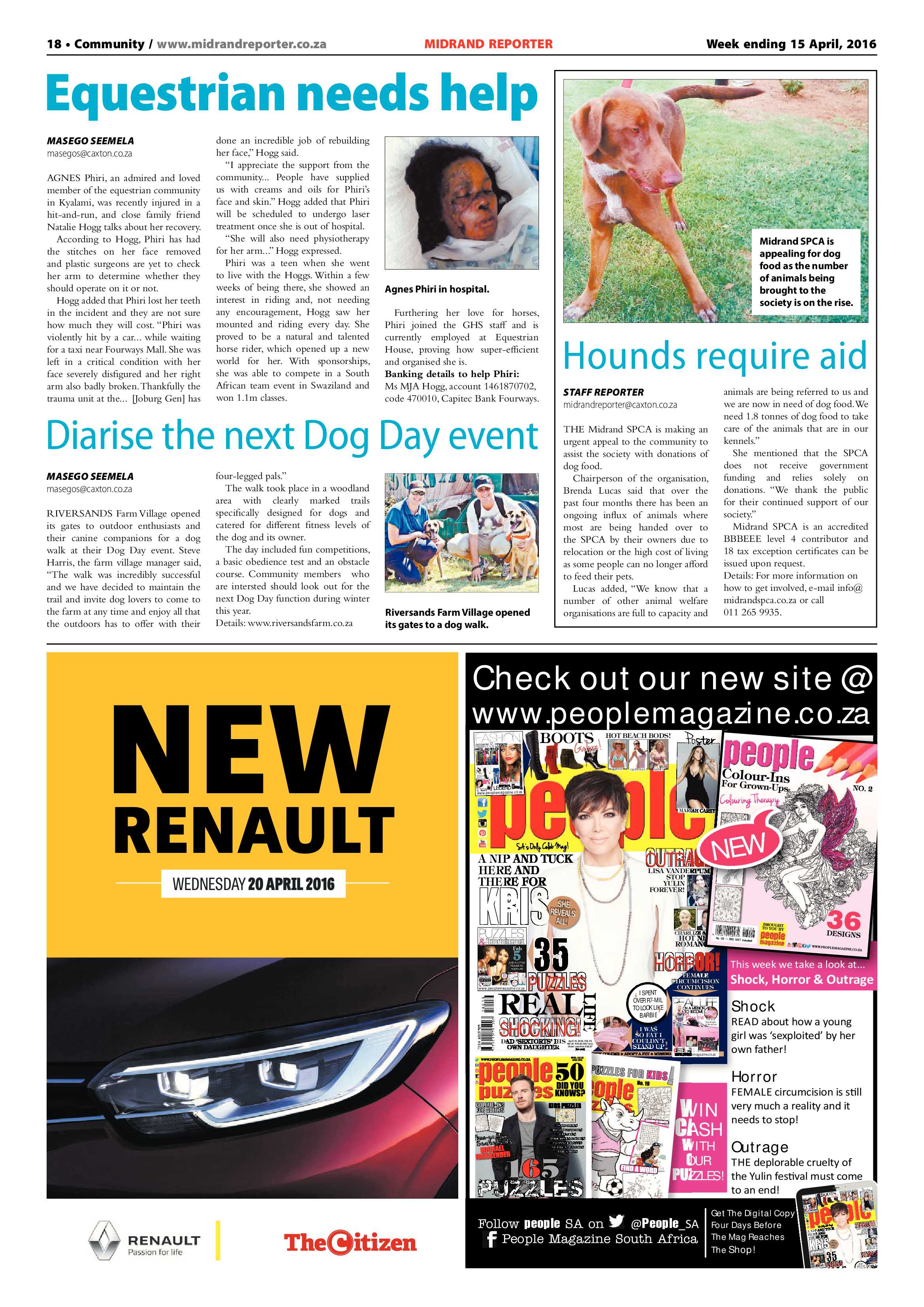 Midrand Reporter 15 April 2016 page 18