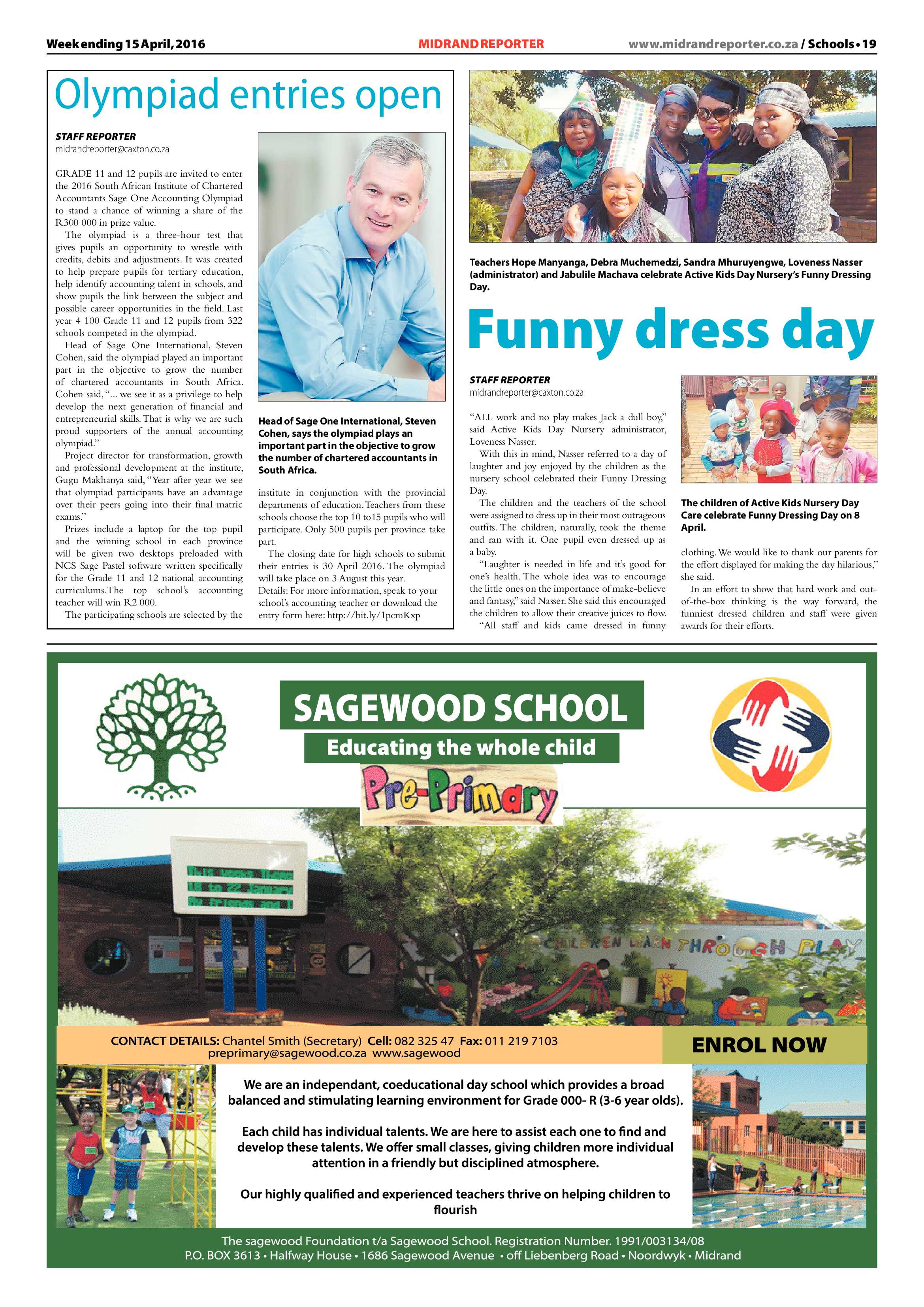 Midrand Reporter 15 April 2016 page 19