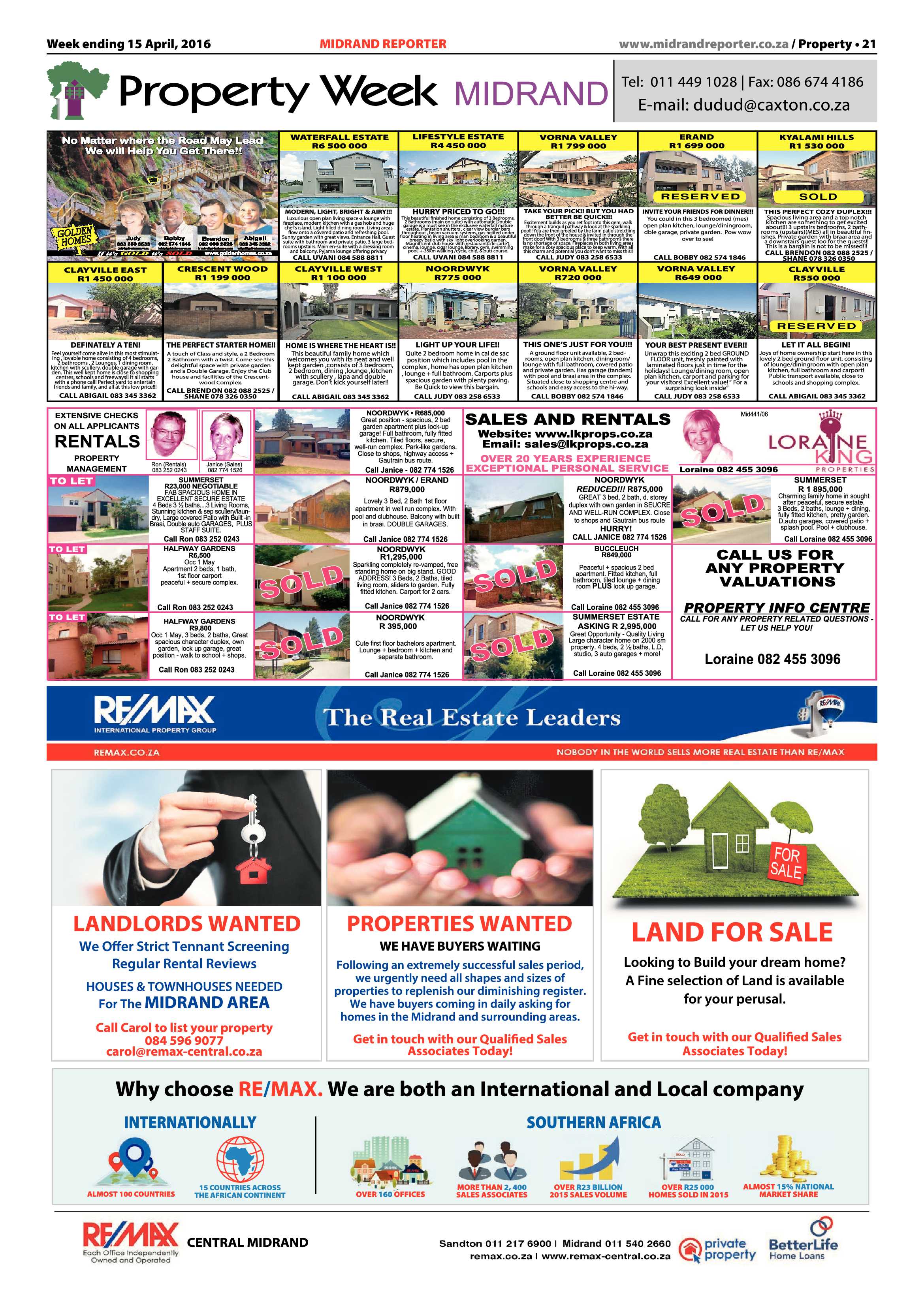 Midrand Reporter 15 April 2016 page 21