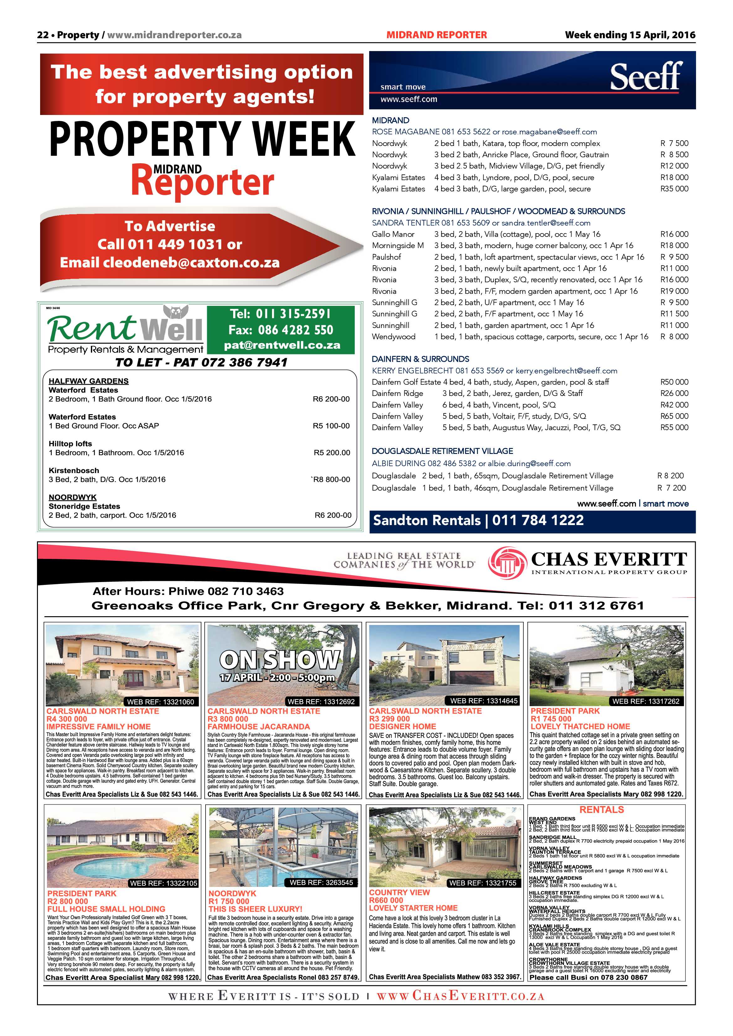 Midrand Reporter 15 April 2016 page 22