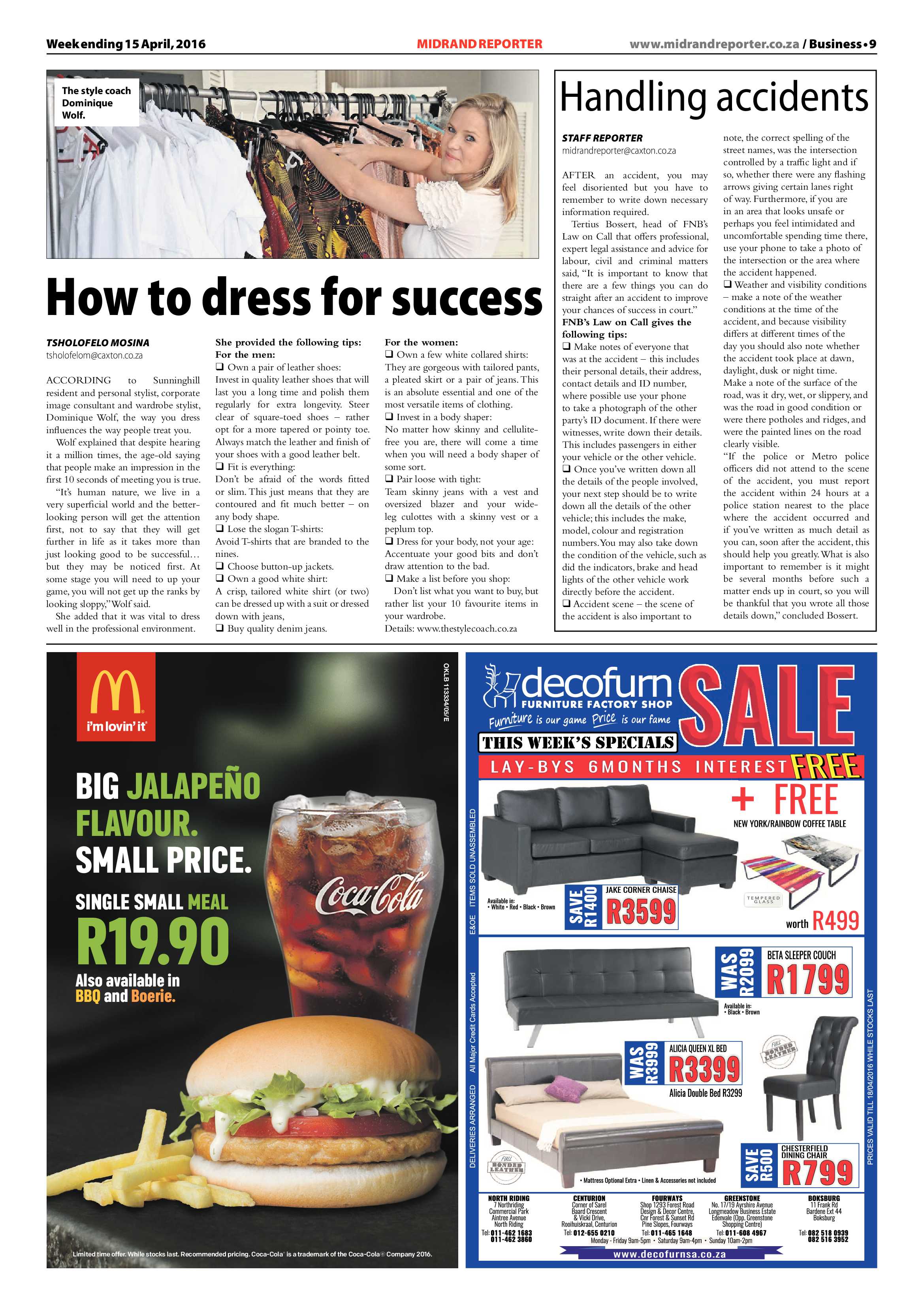 Midrand Reporter 15 April 2016 page 9
