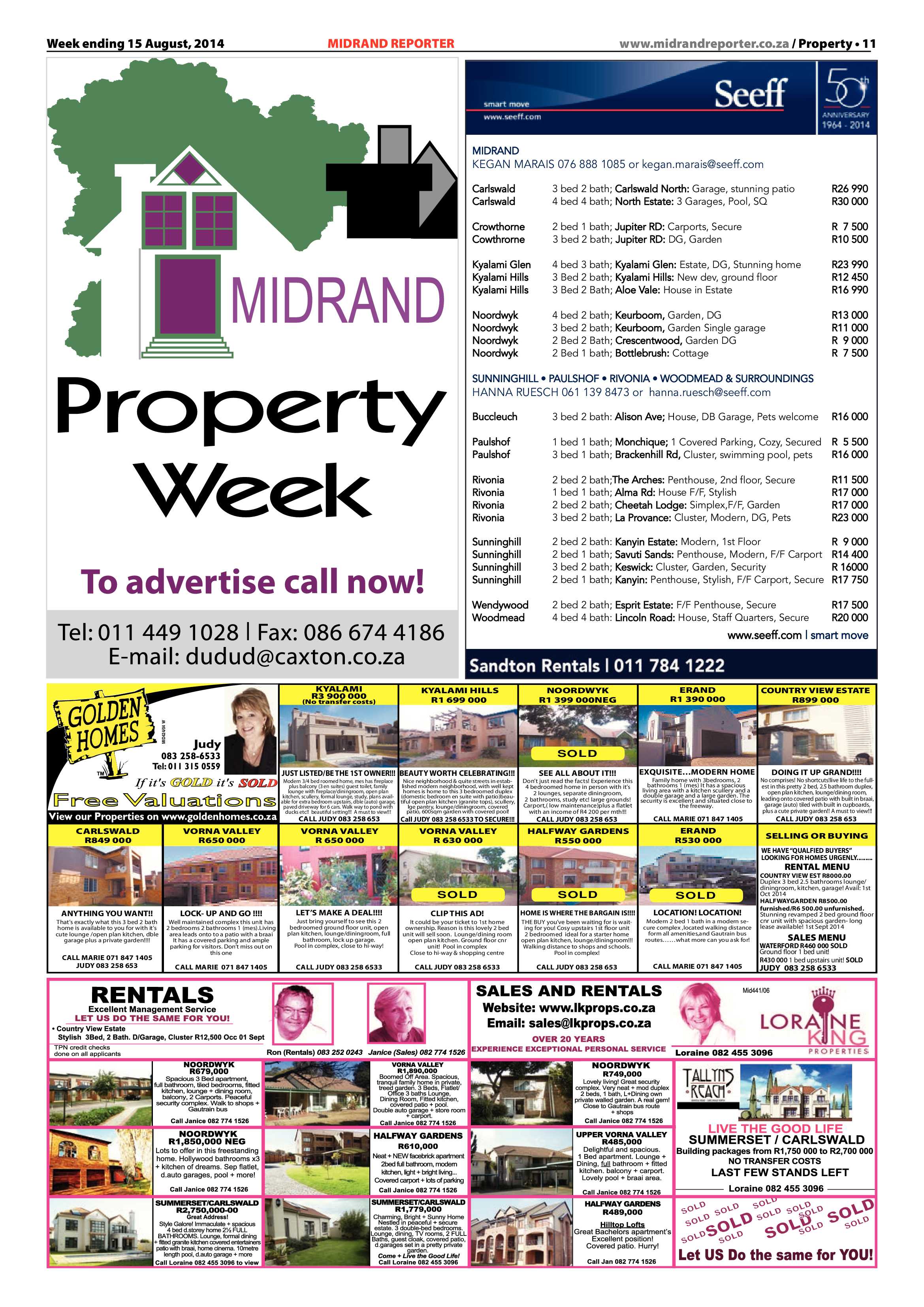 Midrand Reporter 15 August 2014 page 11