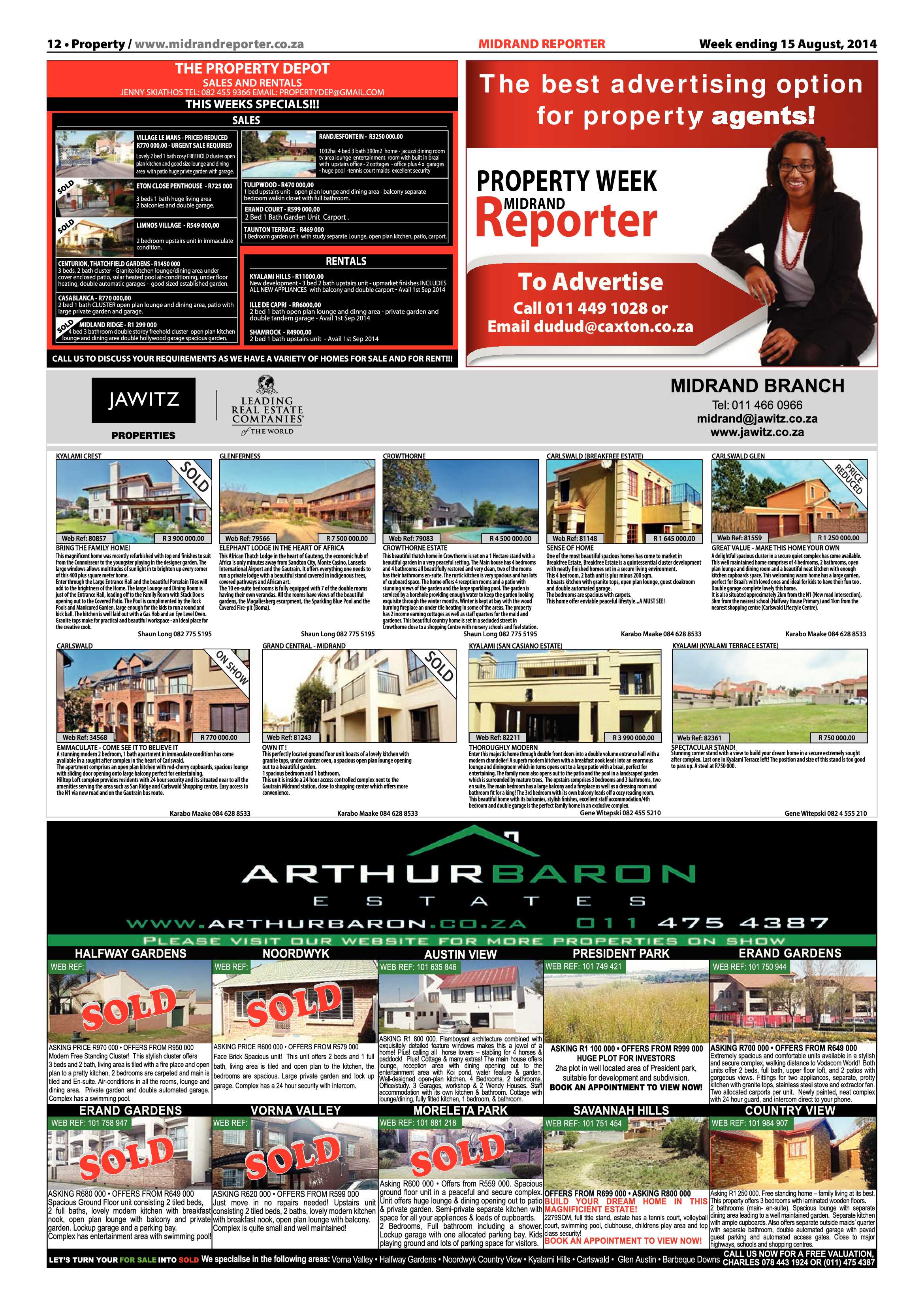 Midrand Reporter 15 August 2014 page 12