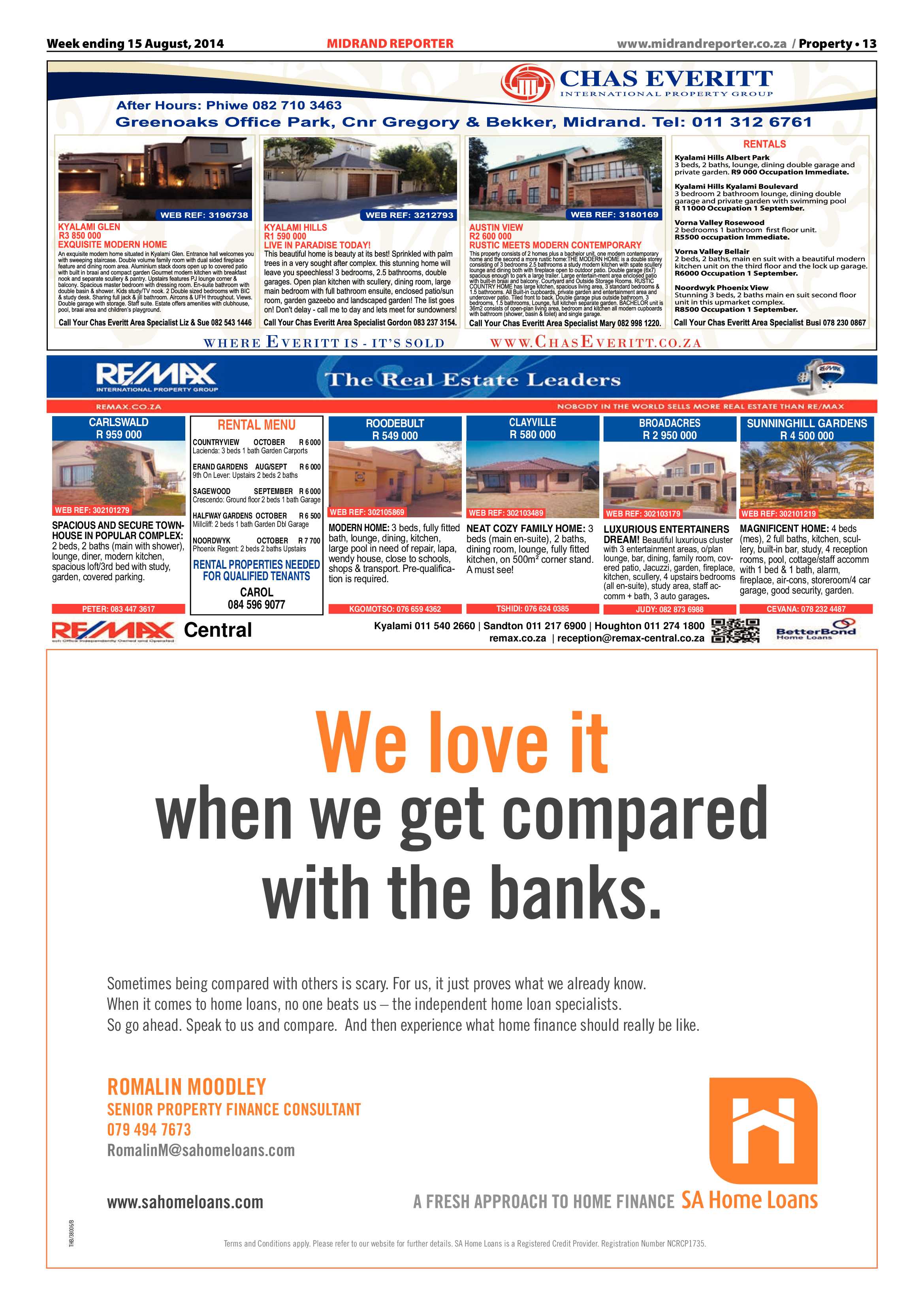 Midrand Reporter 15 August 2014 page 13