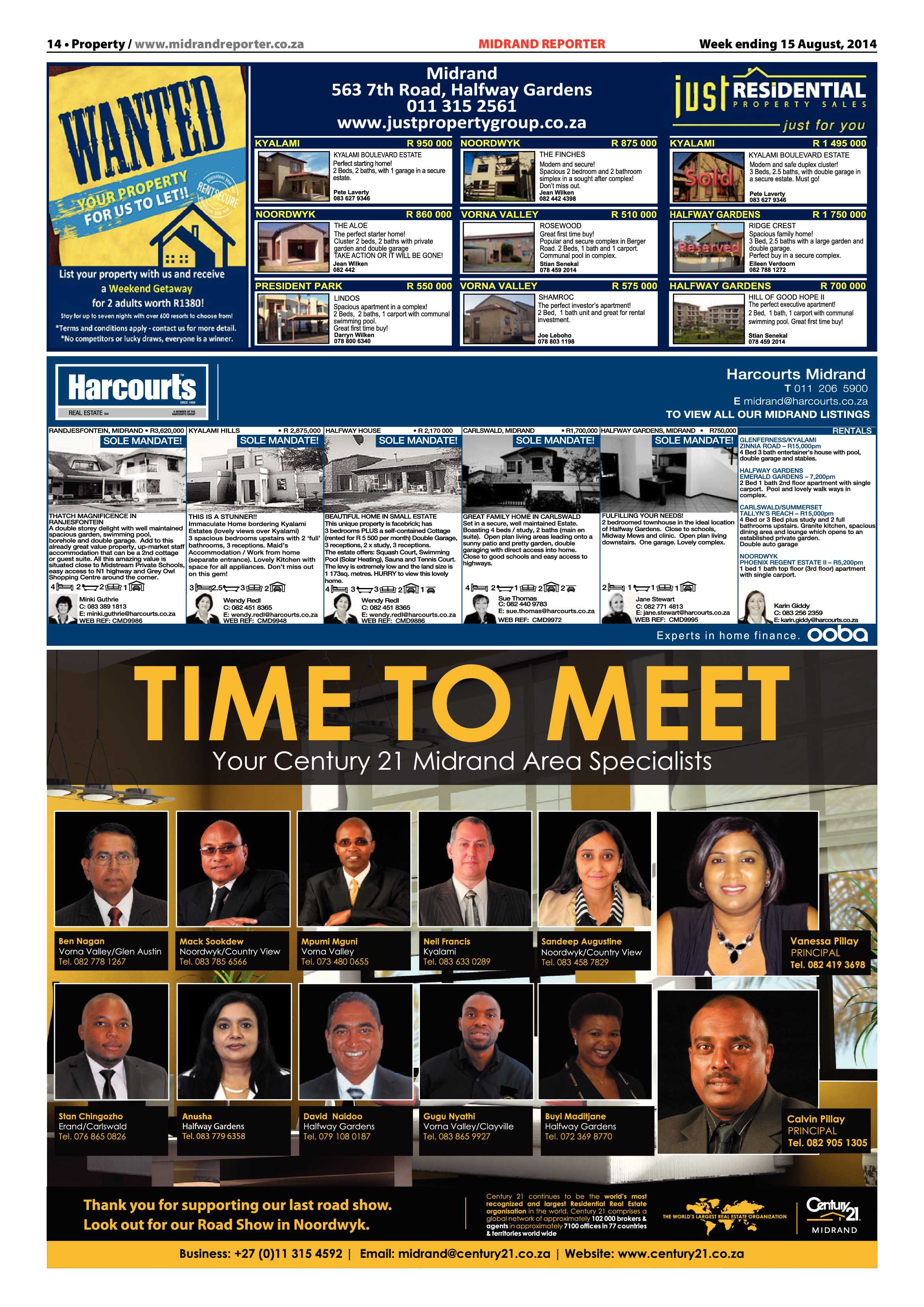 Midrand Reporter 15 August 2014 page 14