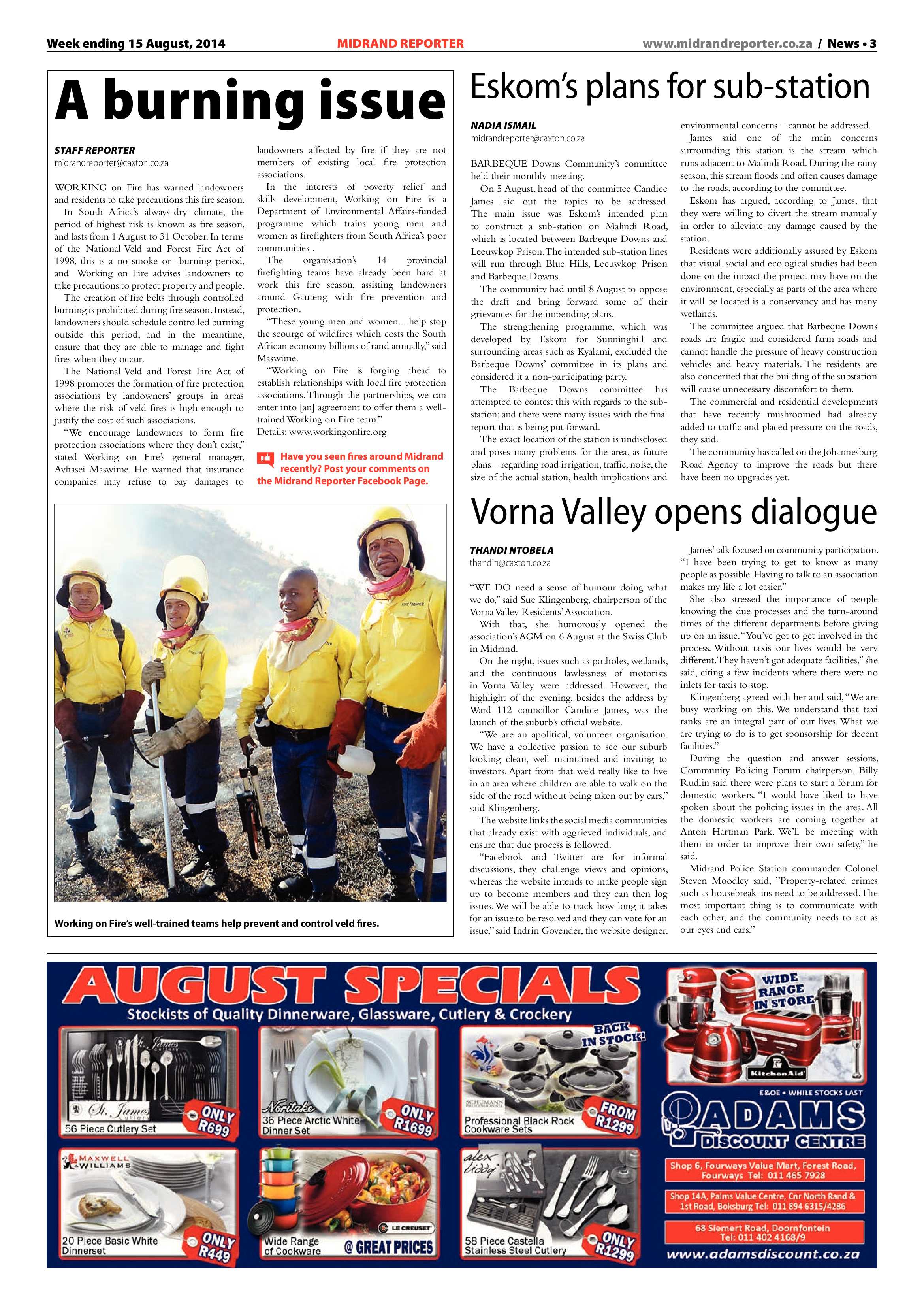 Midrand Reporter 15 August 2014 page 3