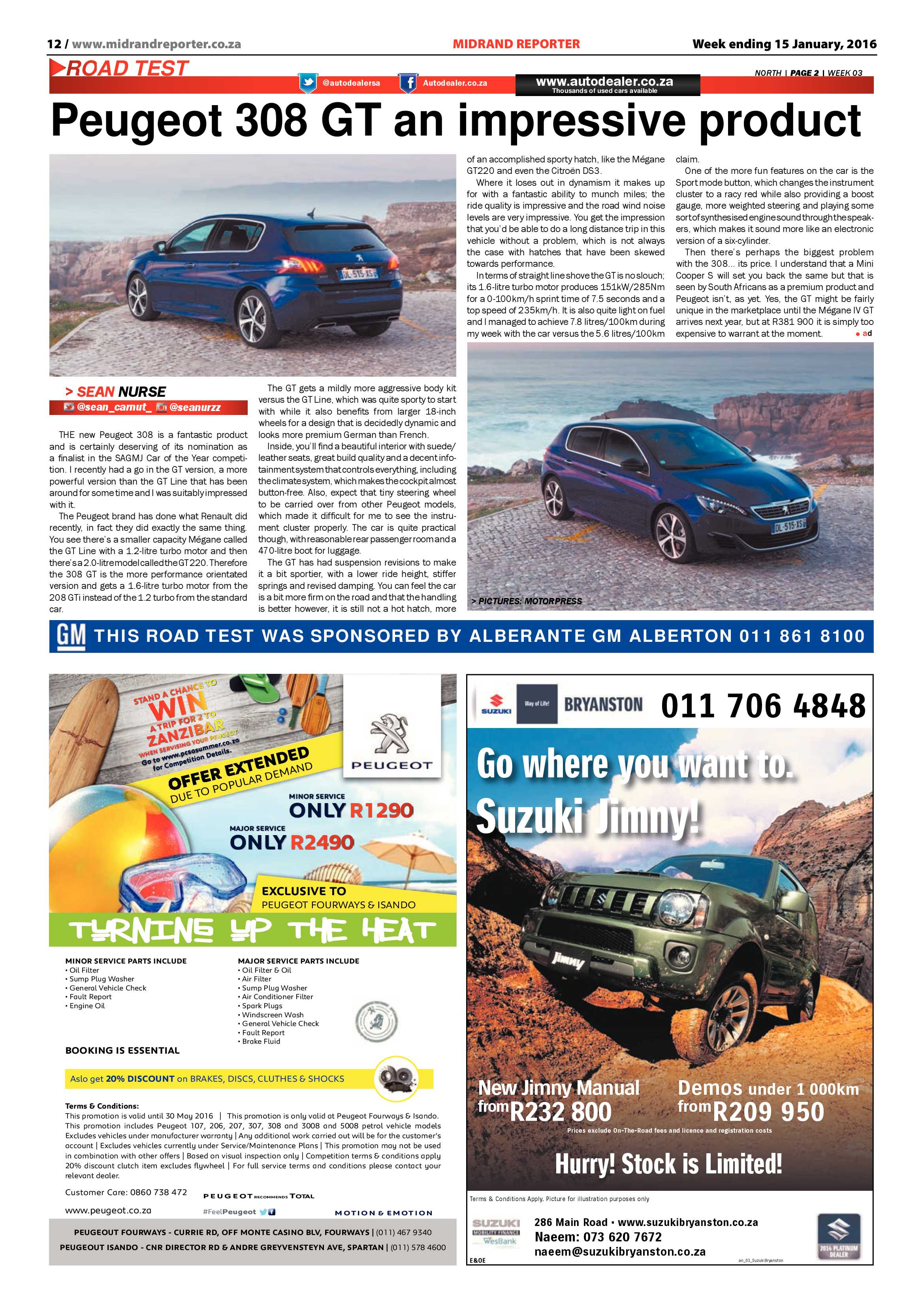 Midrand Reporter 15 January 2016 page 12
