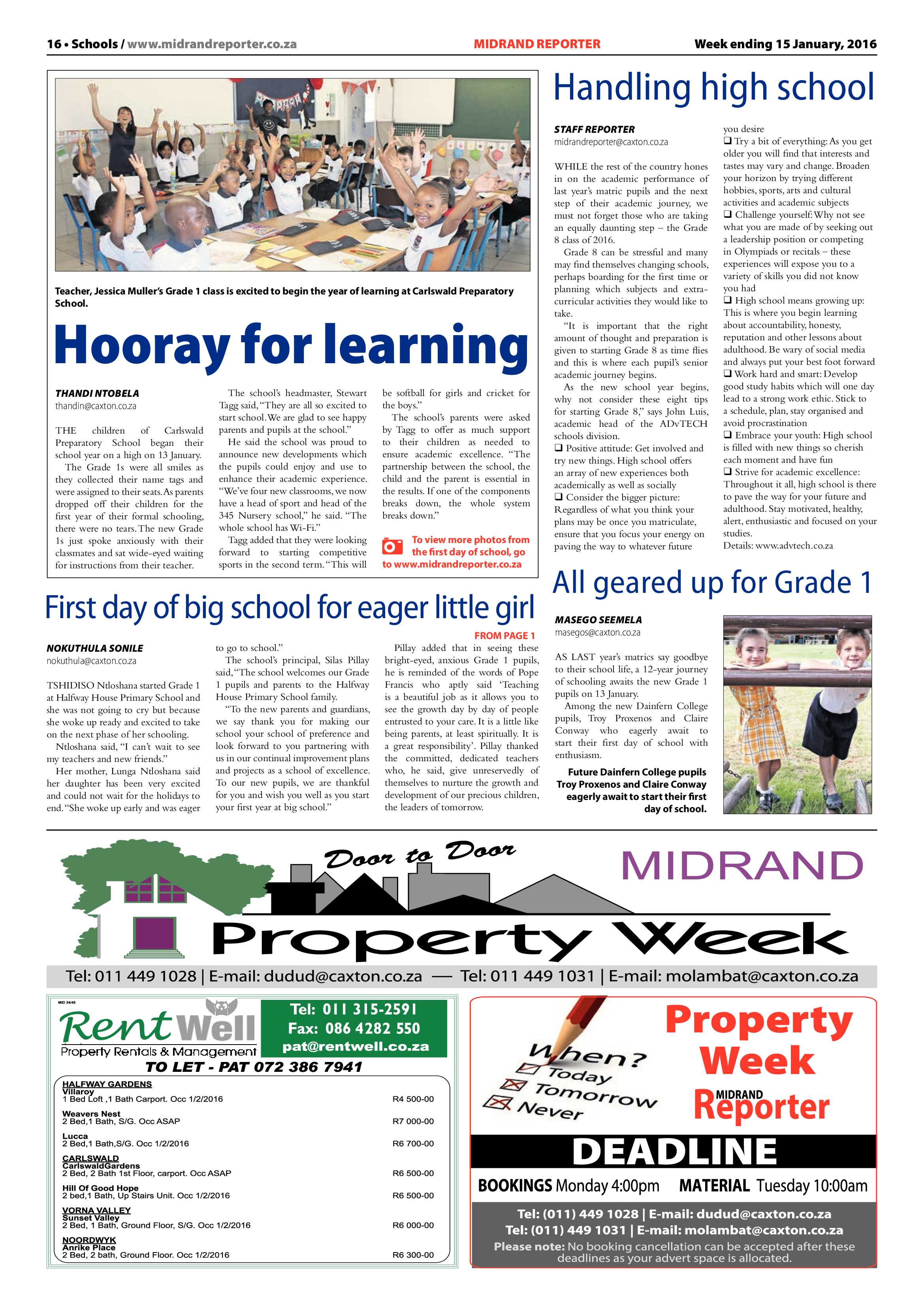 Midrand Reporter 15 January 2016 page 16