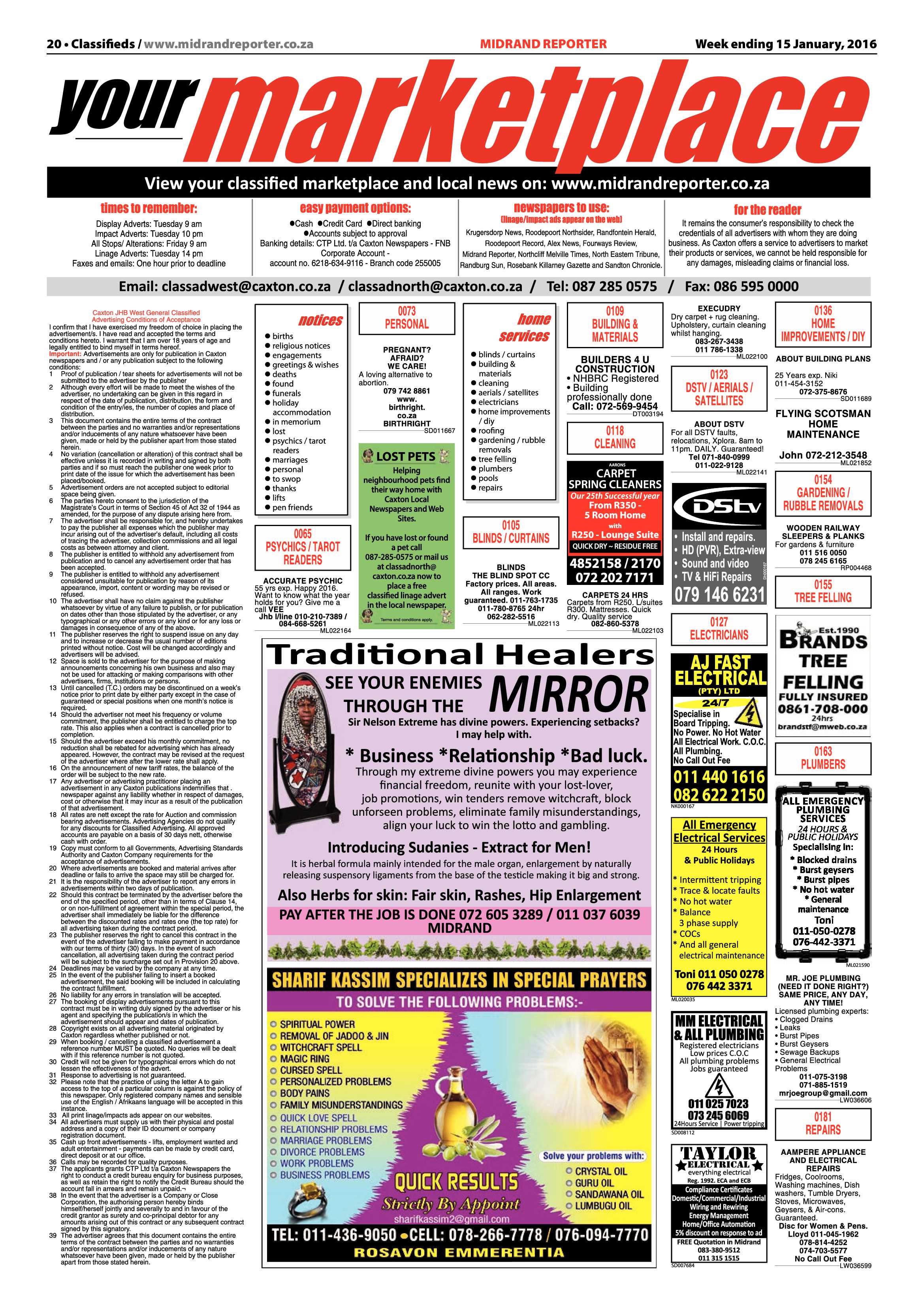 Midrand Reporter 15 January 2016 page 20